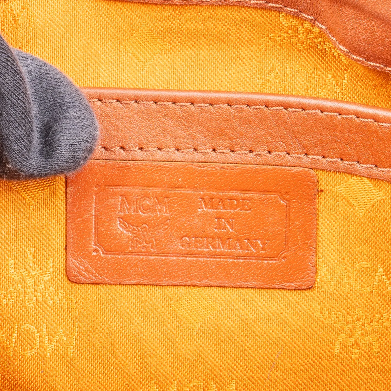 MCM Monogram Visetos Boston Bag