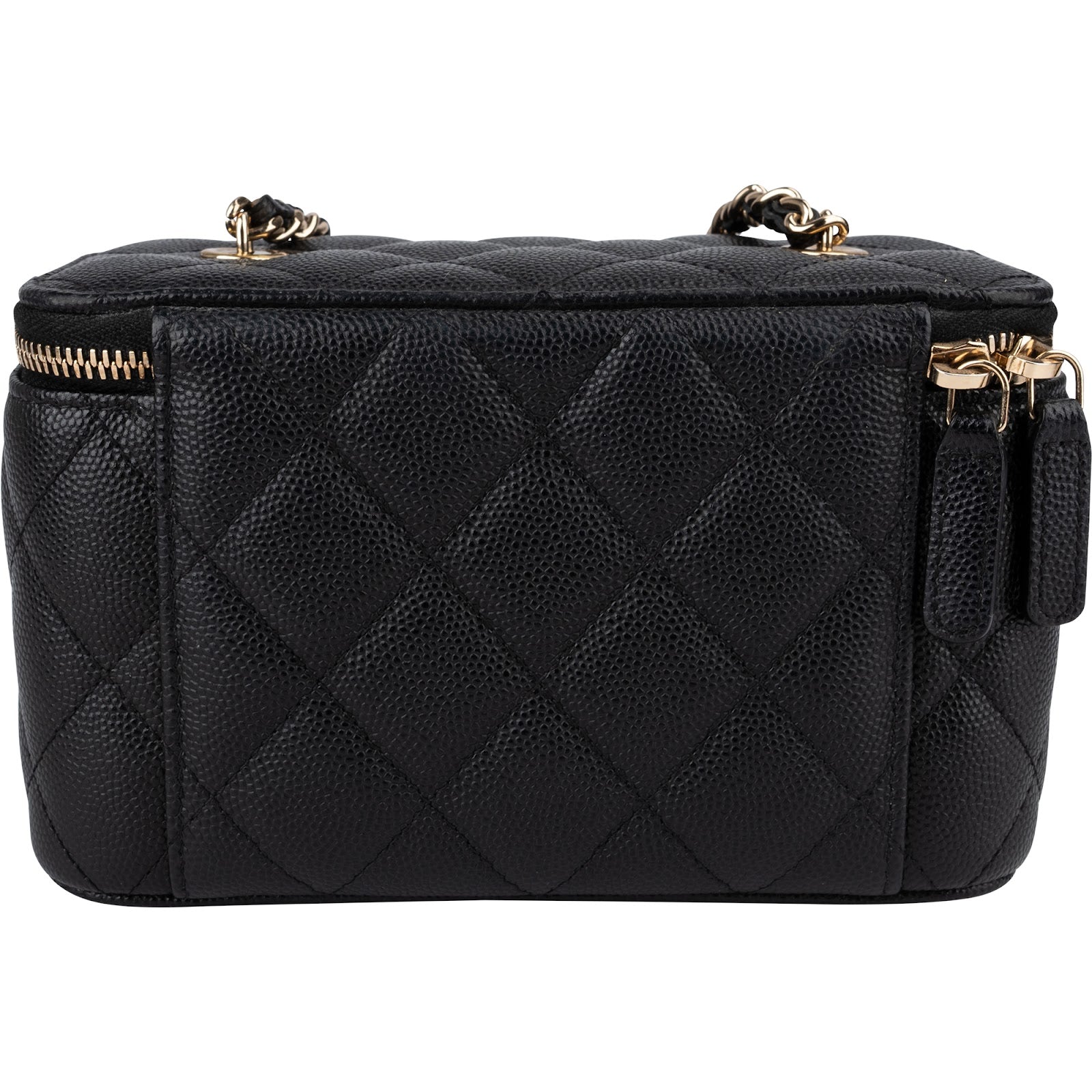 Chanel - Quilted Caviar Leather Vanity Case