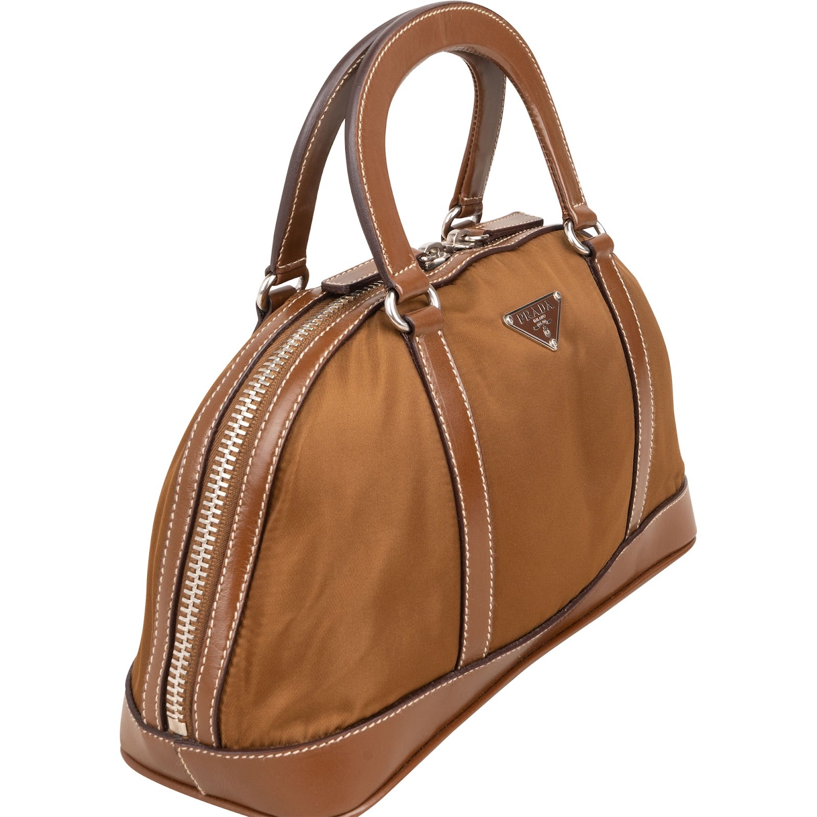Prada - Tessuto Triangle Bauletto Small Handbag