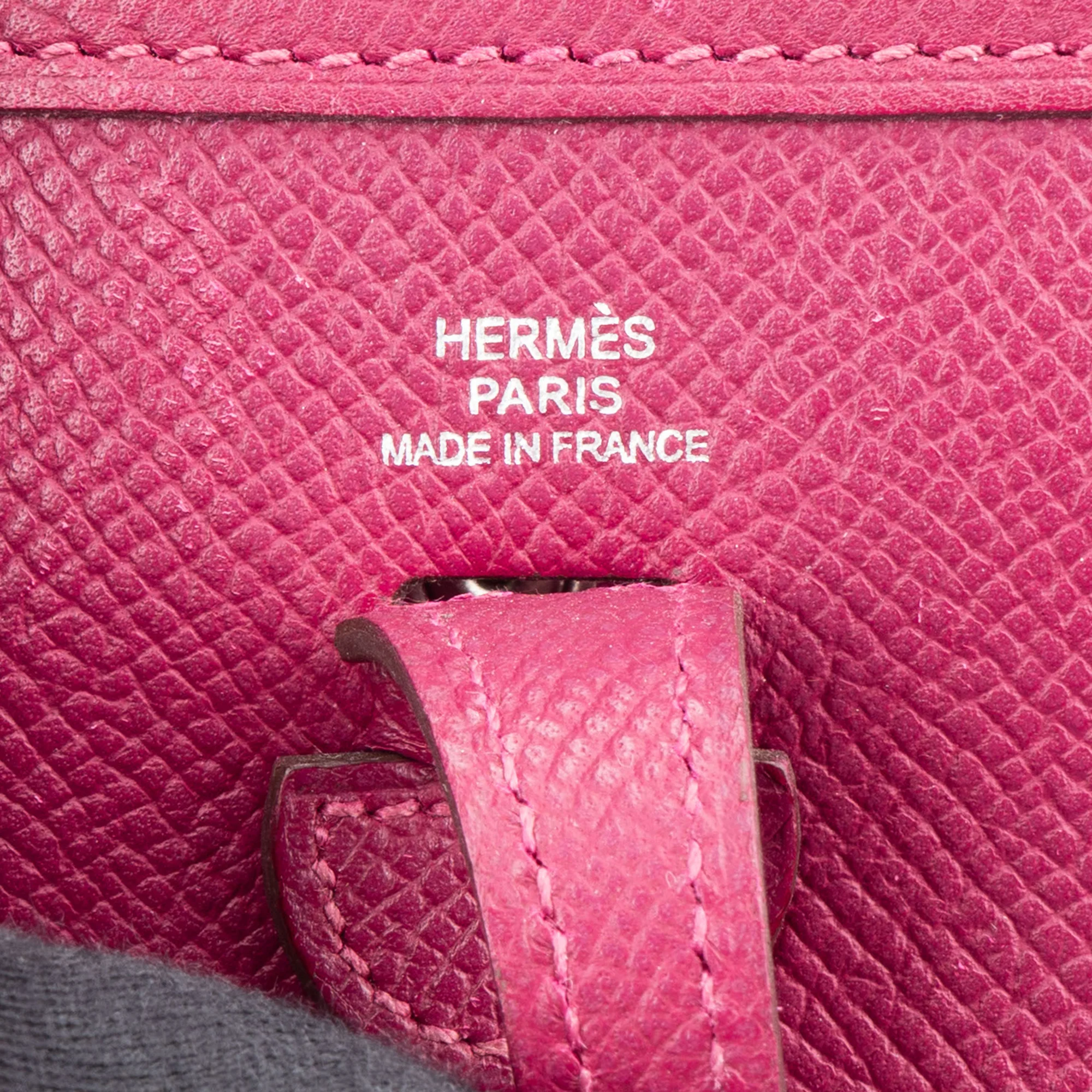 Hermès Pink Epsom Leather Evelyne 16 Crossbody Bag