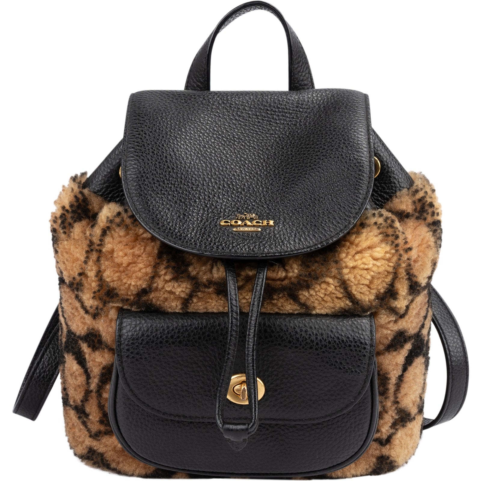 Coach - CC Print Shearling X Jennifer Lopez Rucksack