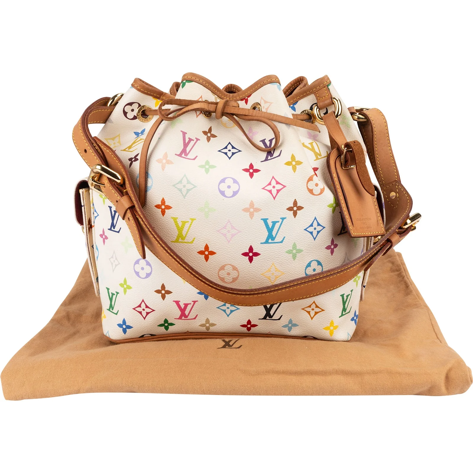Louis Vuitton Monogram Murakami Multicolor Canvas Sac Noé Petit Shoulder Bag