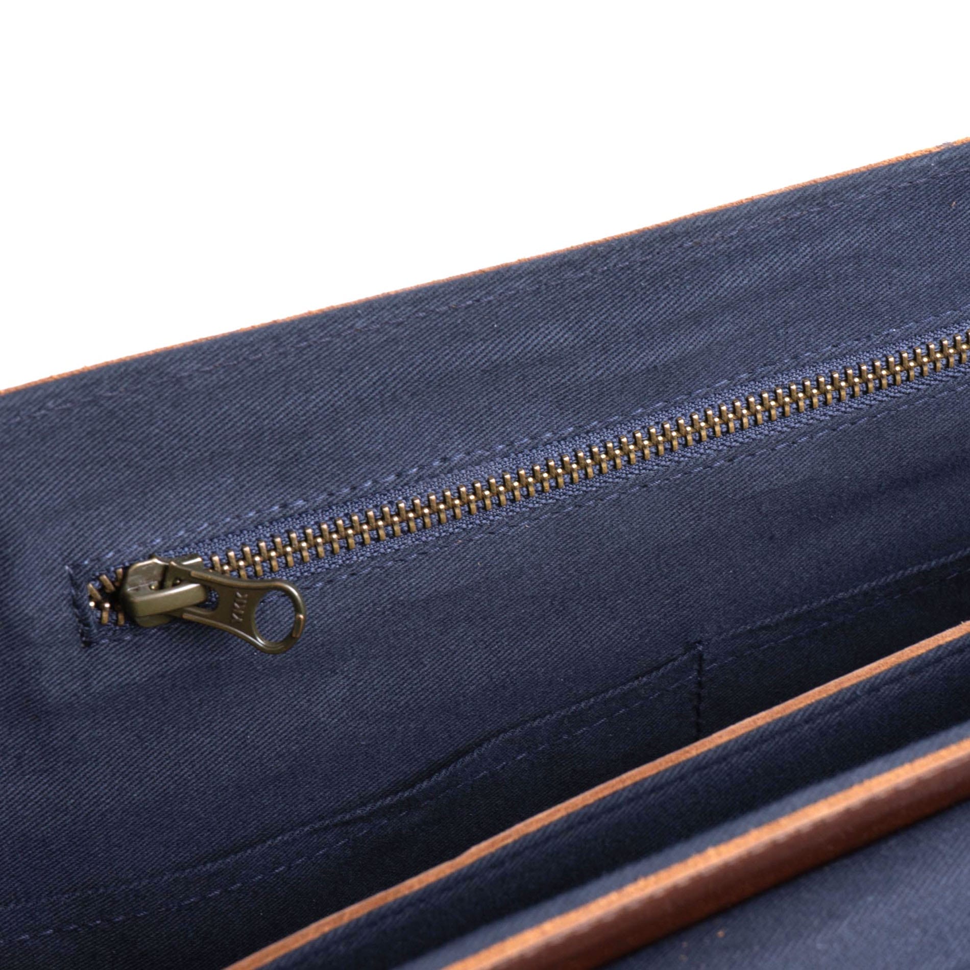 Messenger Bag Times Leder - BROWN/Blue