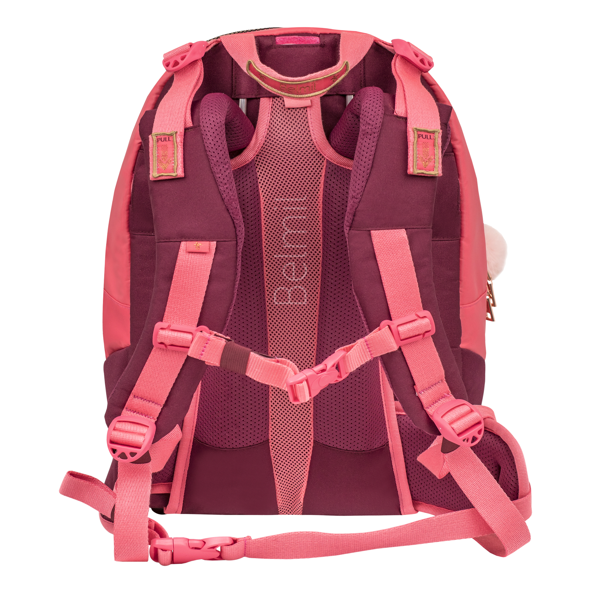 2-IN-1 Schultasche & Gürteltasche 2-teilig - Coral