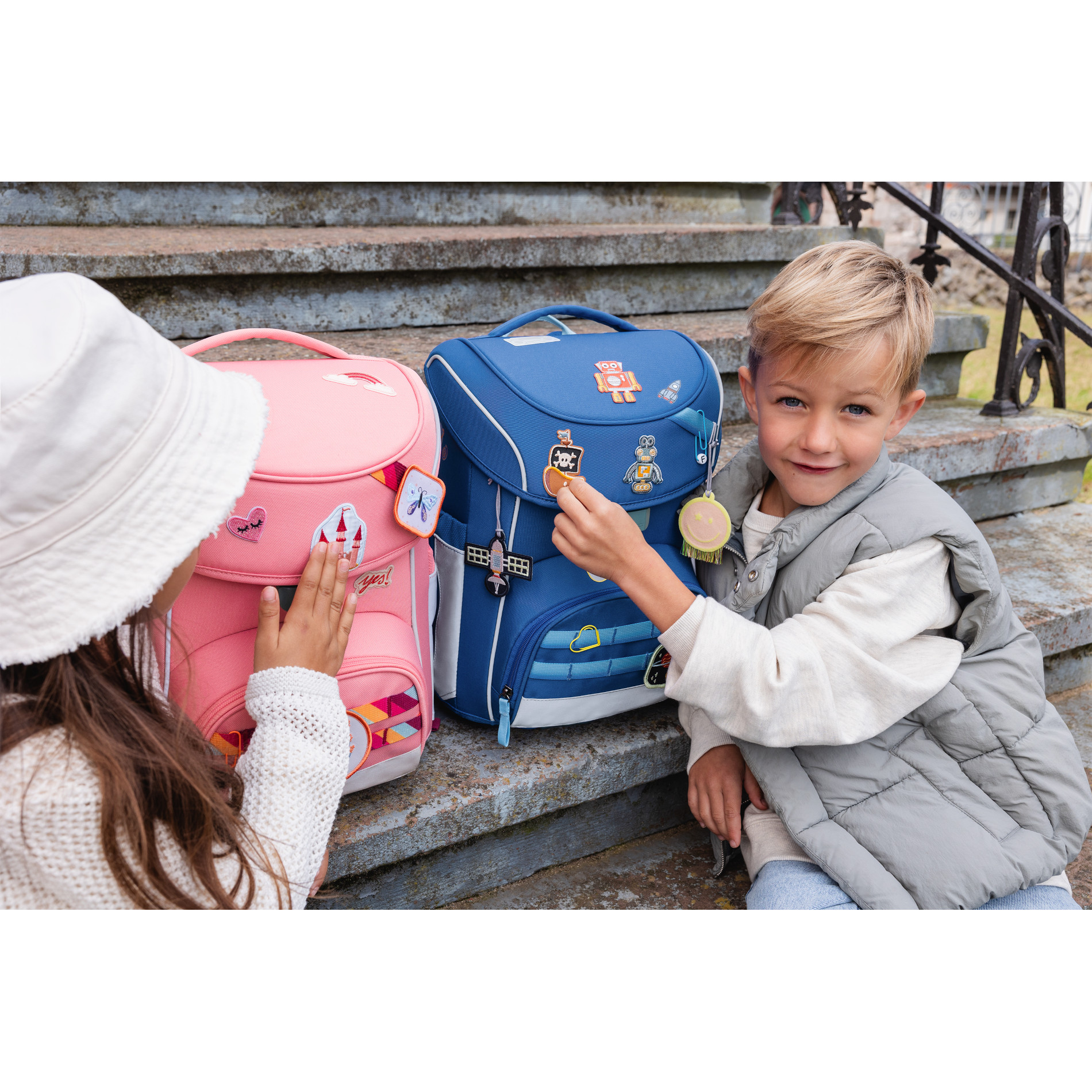 School Set Slim Unique Schulranzenset 6tlg. - dark blue