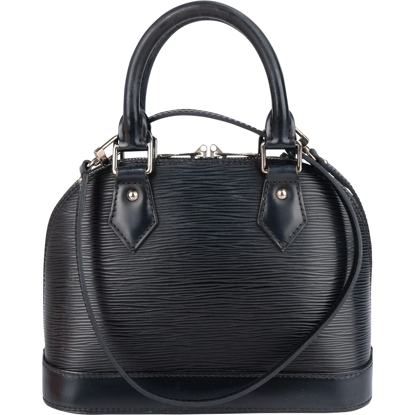 Louis Vuitton Noir Epi Leather Alma BB Handbag