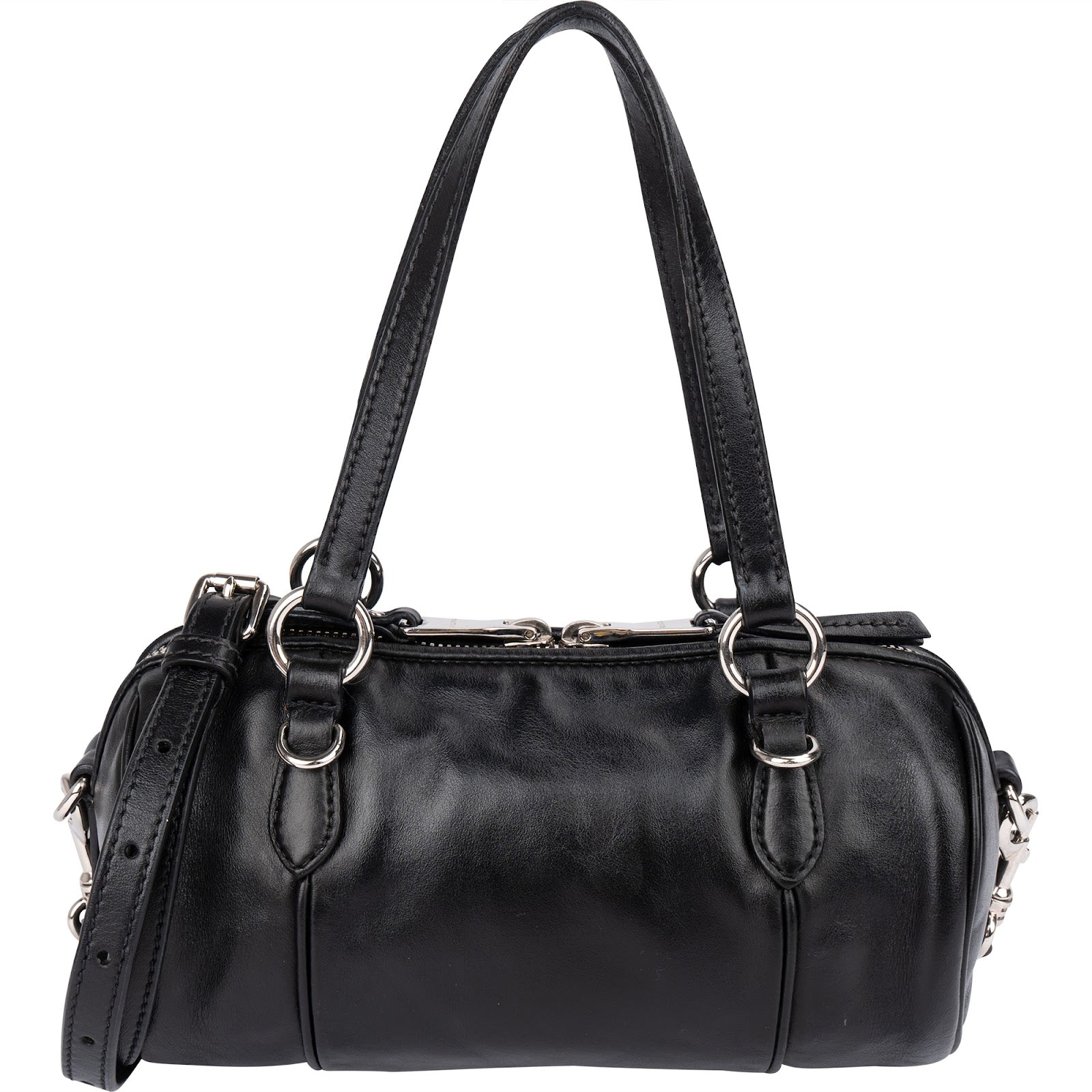 Miu Miu Soft Calf Leather Mini Boston Crossbody Bag