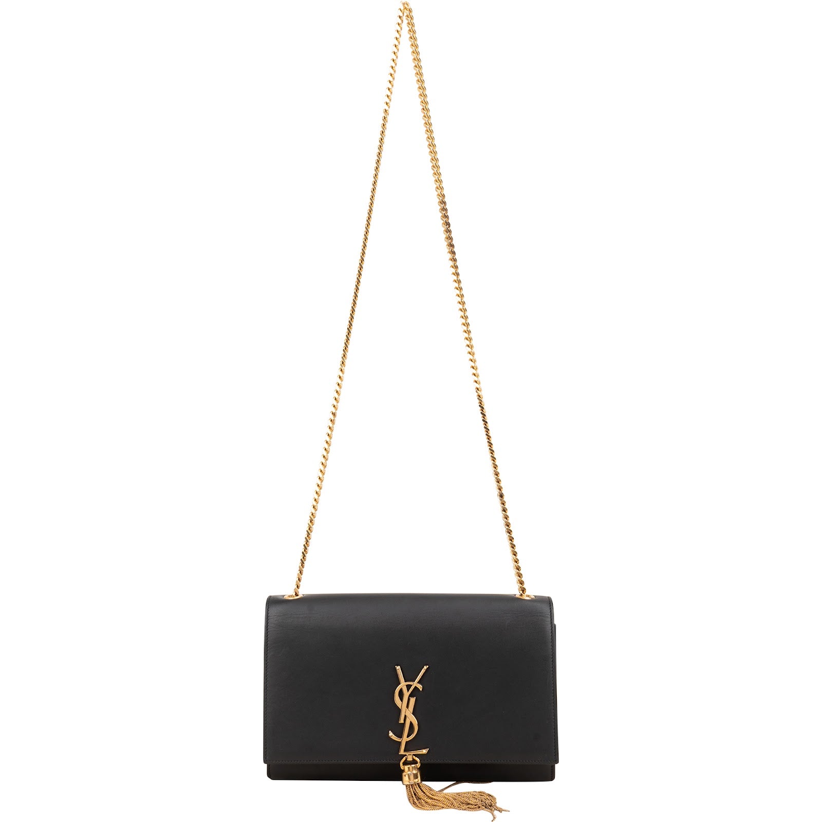 Saint Laurent Smooth Leather Kate Tassel Chain Crossbody Bag