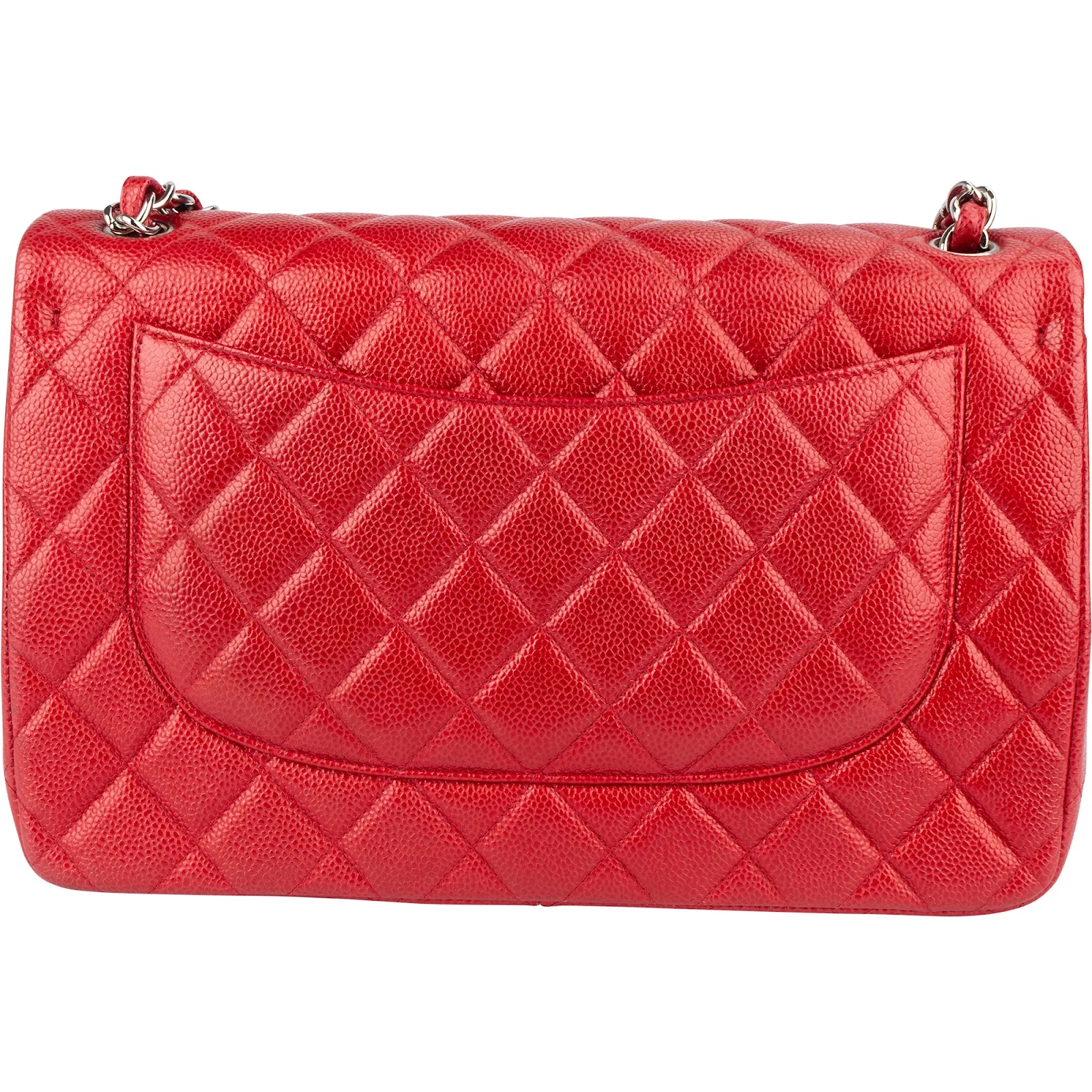 Chanel Caviar Leather Jumbo Double Flap Crossbody Bag