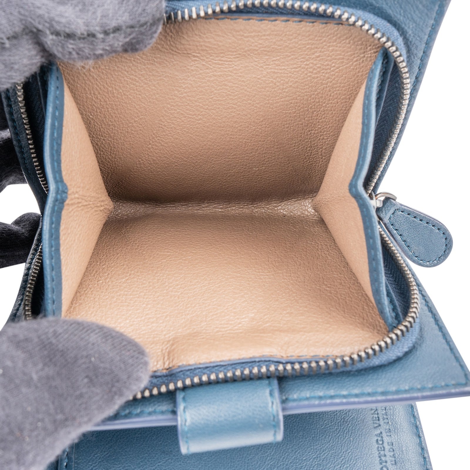 Bottega Veneta - Portemonnee van gestikt Intrecciato-leer