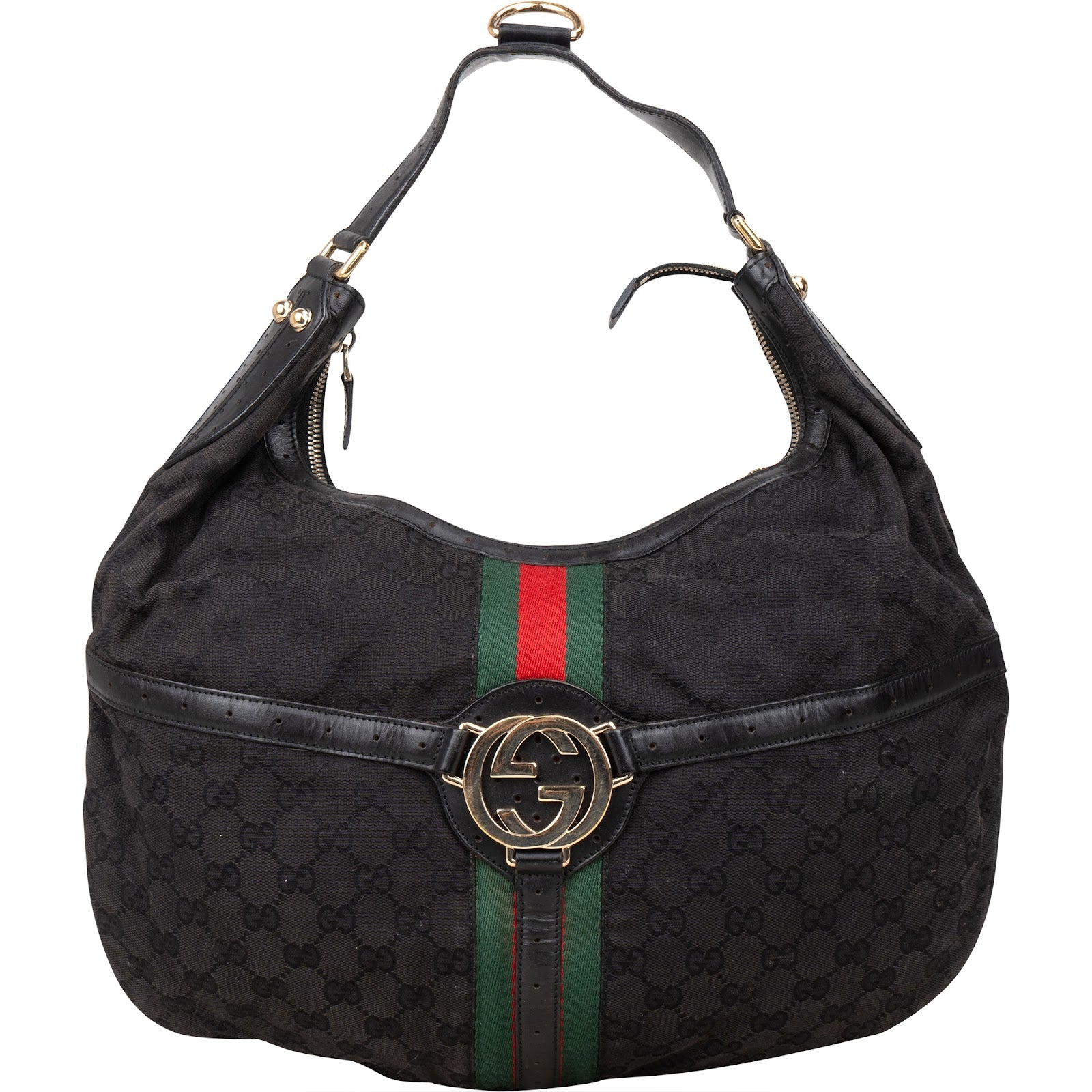 Gucci Monogram GG Hobo Shoulder Bag