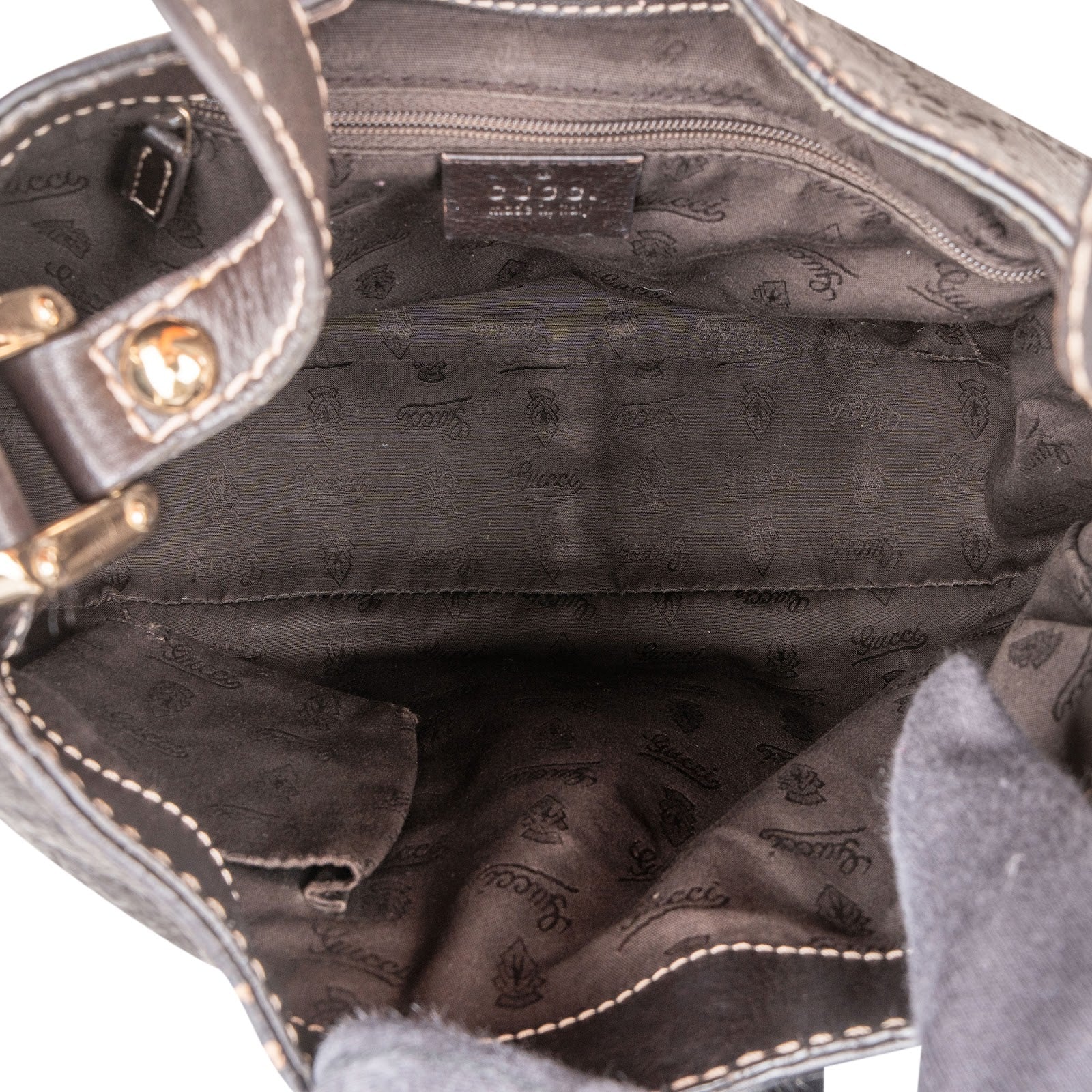 Gucci Guccissima Leather Hobo Shoulder Bag