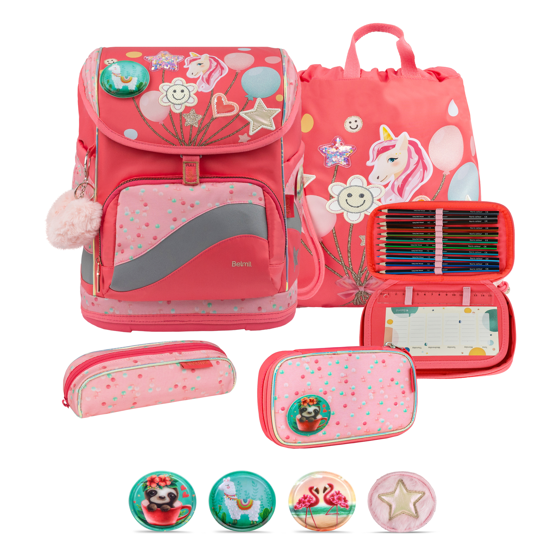 Smarty Plus Schulranzenset 5-teilig - Rose Quartz