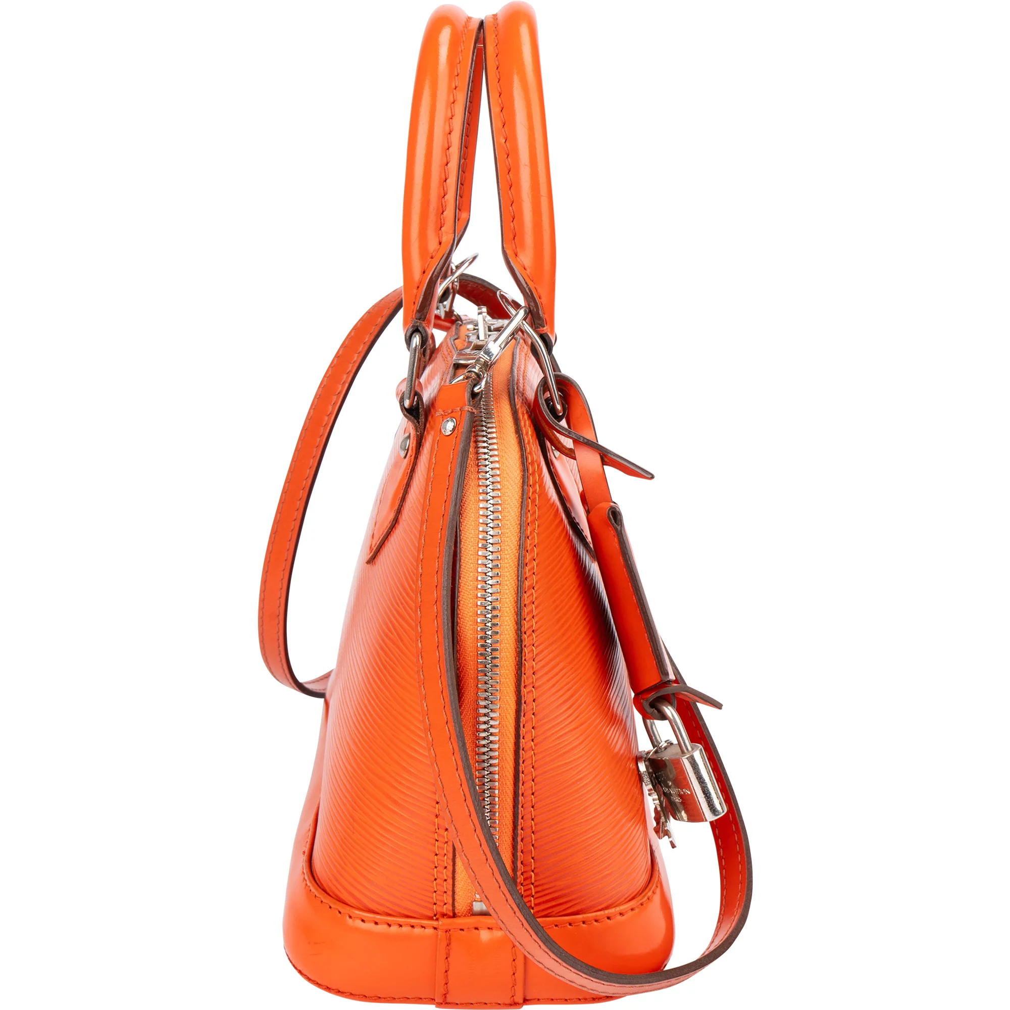 Louis Vuitton Orange Epi Leather Alma BB Handbag