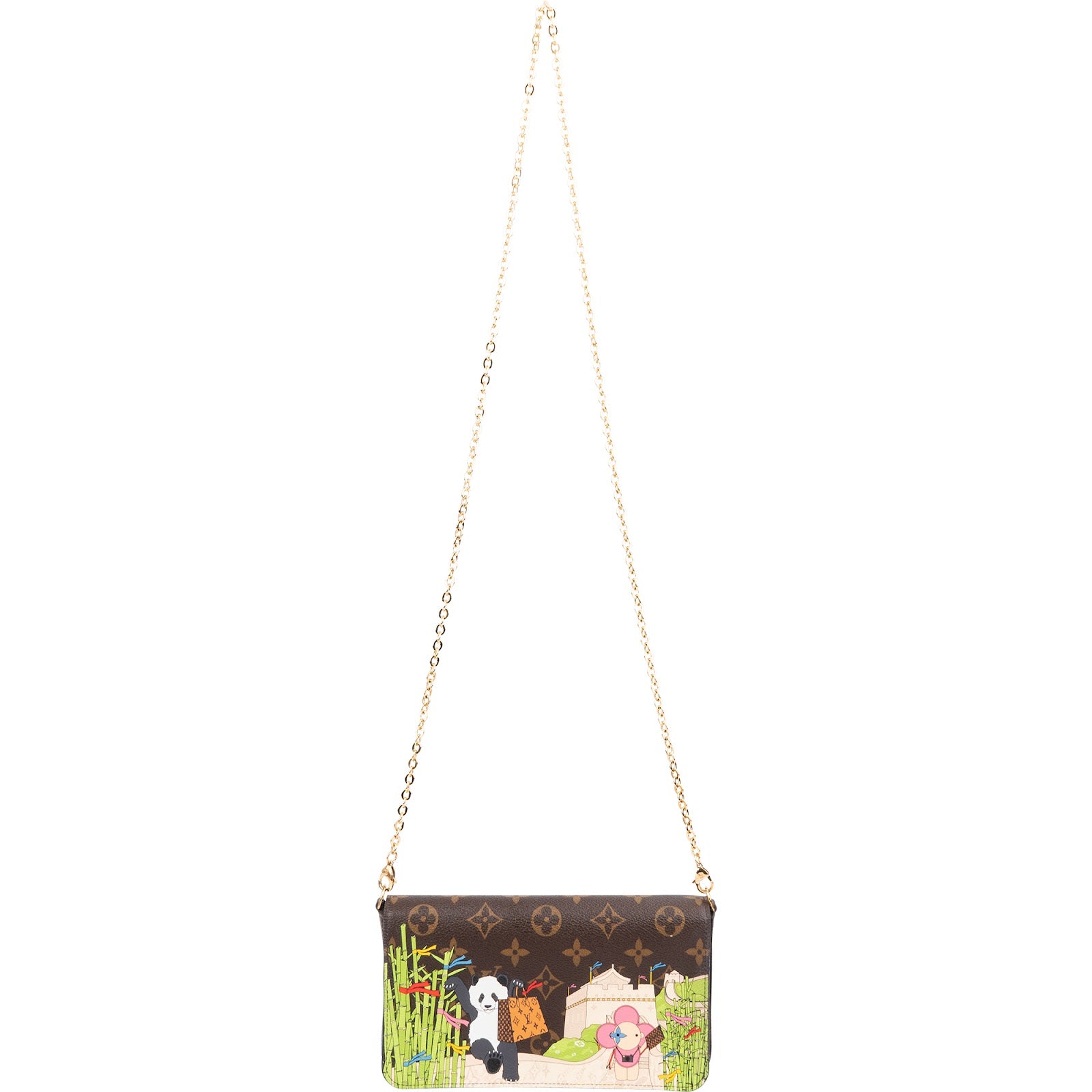 Louis Vuitton Monogram Canvas Félicie Vivienne Illustre Great China Wall Pochette