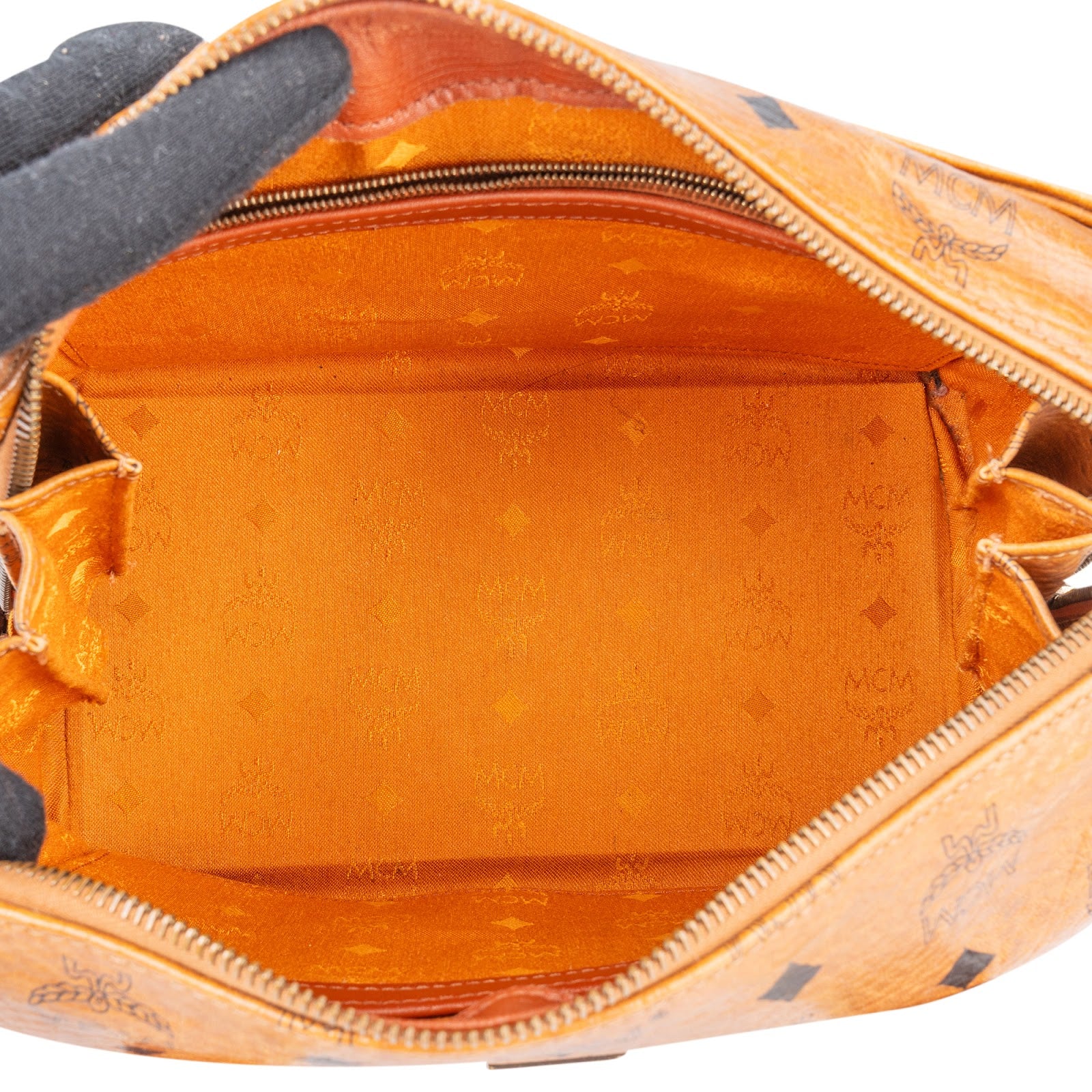 MCM Monogram Visetos Boston  Bag