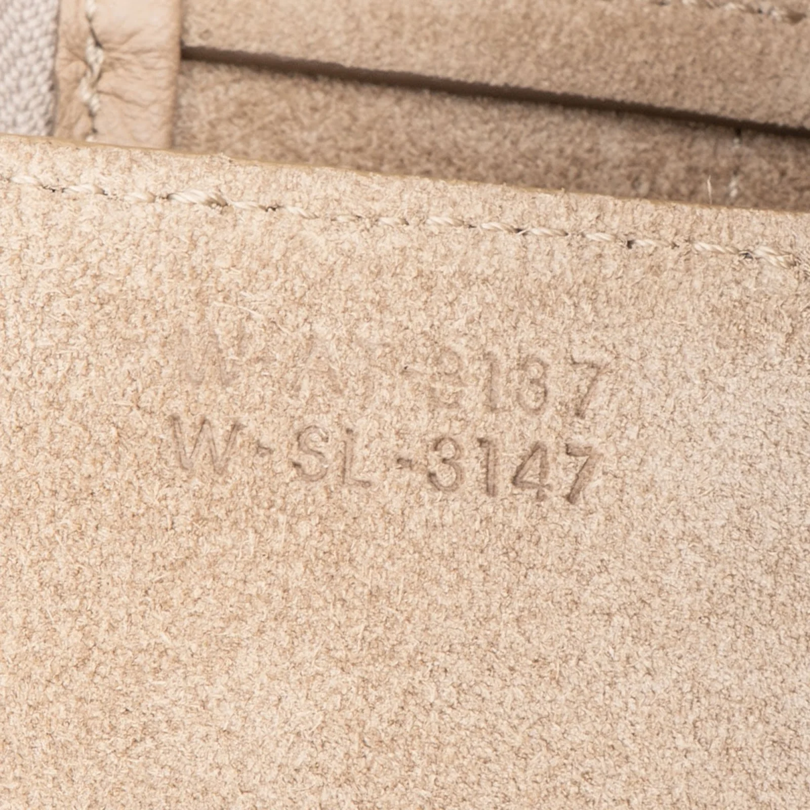 Celine Beige Leather Grained Calfskin Belt Handbag