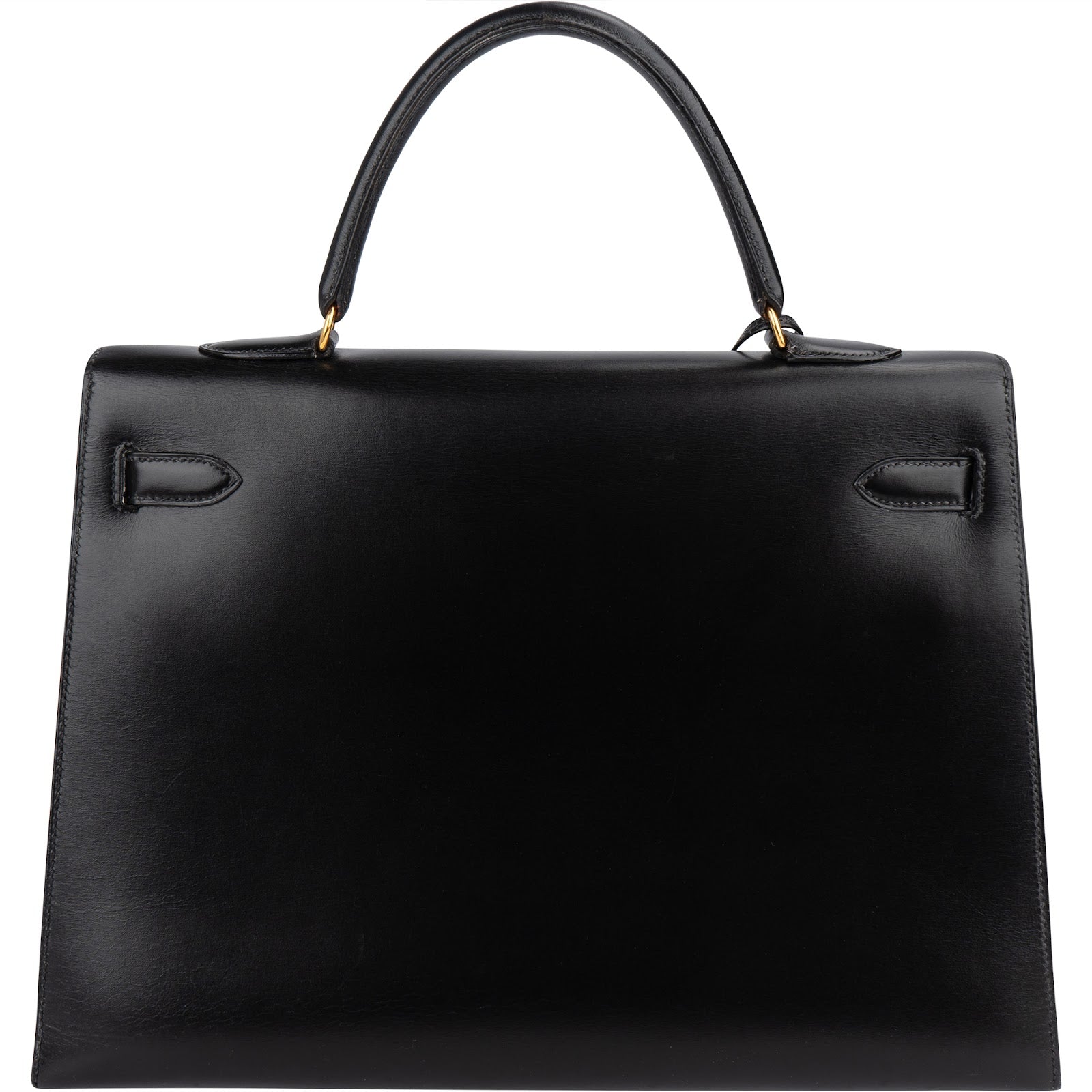 Hermès Noir Boxcalf Kelly 35 Sellier Handbag