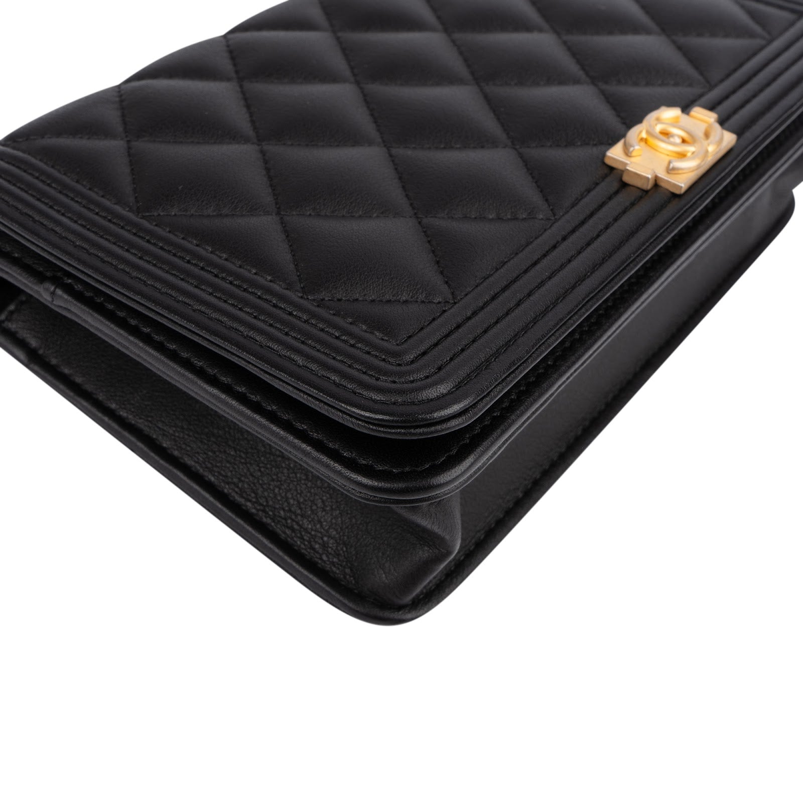 Chanel – Small Boy-portemonnee met ketting, crossbodytas