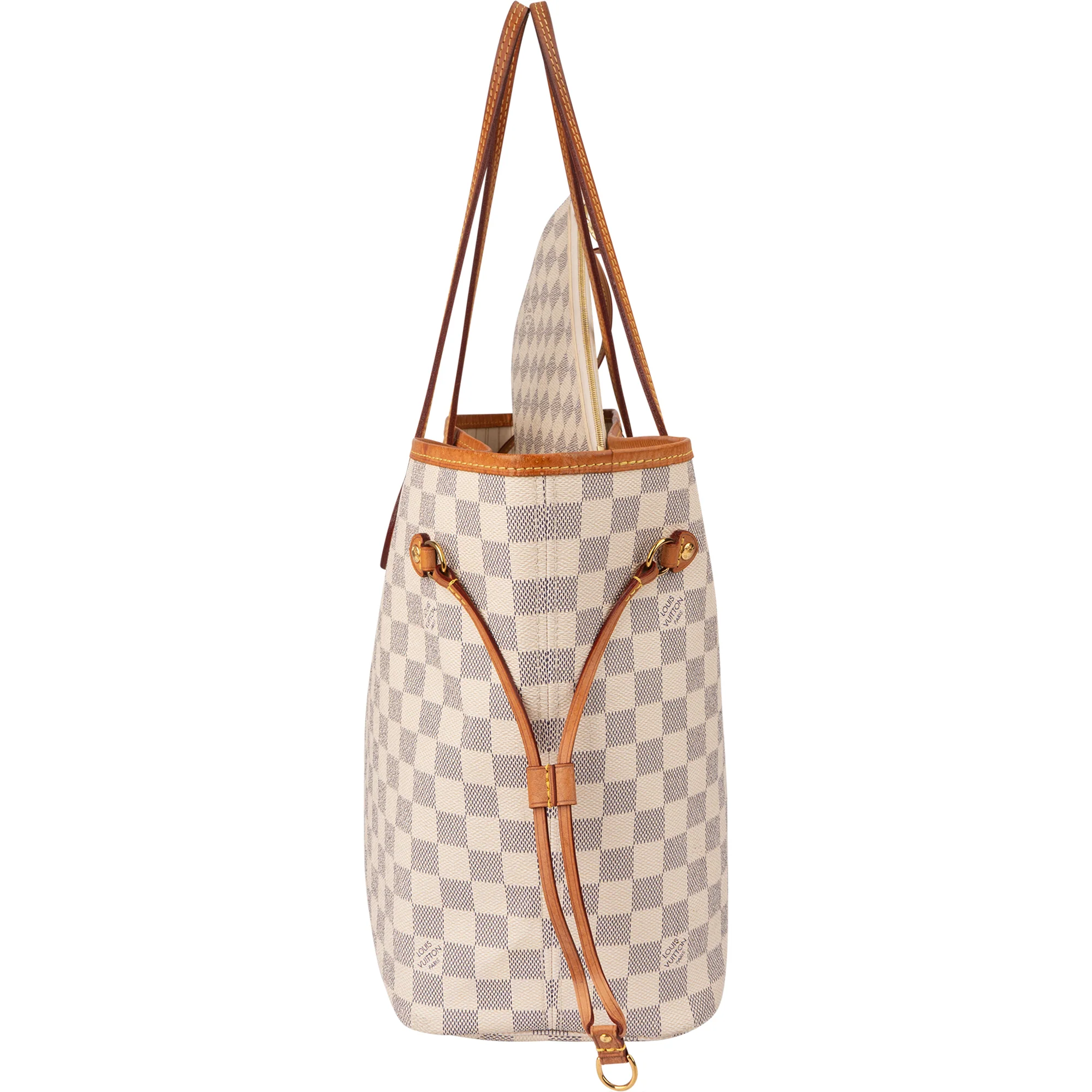 Louis Vuitton Damier Azur Monogram Neverfull MM Shopper