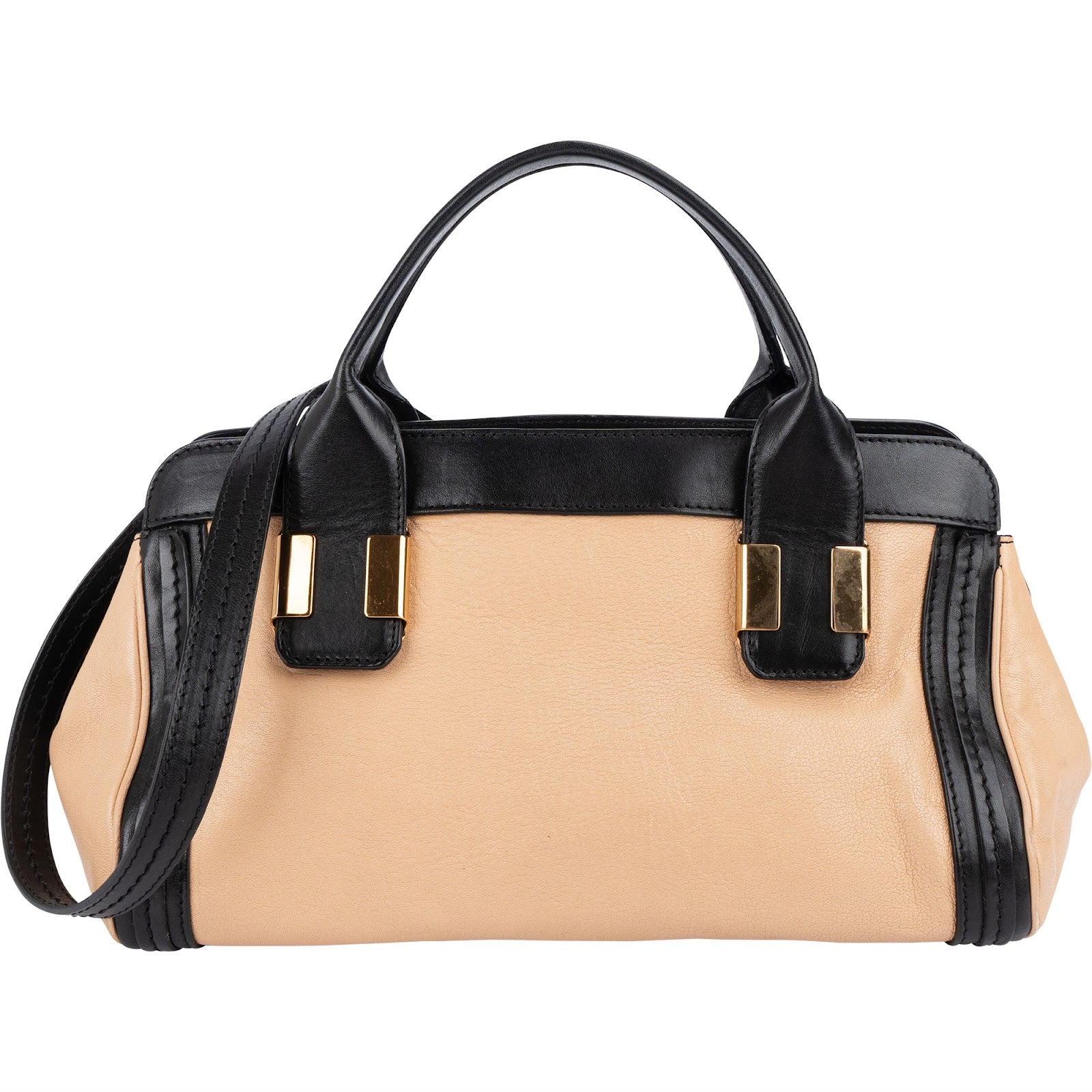 Chloé Bicolor Leather Alice Satchel Handbag