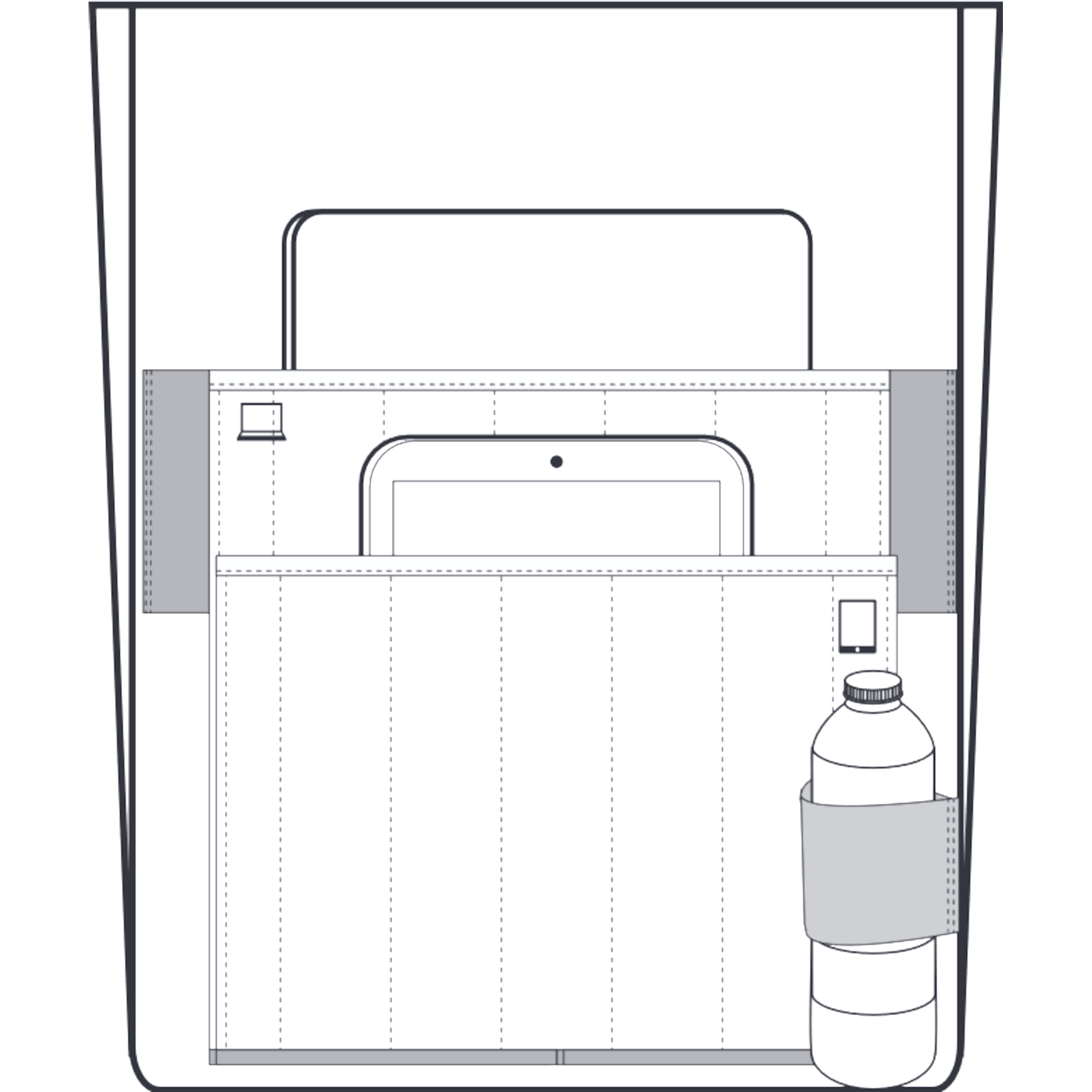 MALMÖ Kurierrucksack - cognac