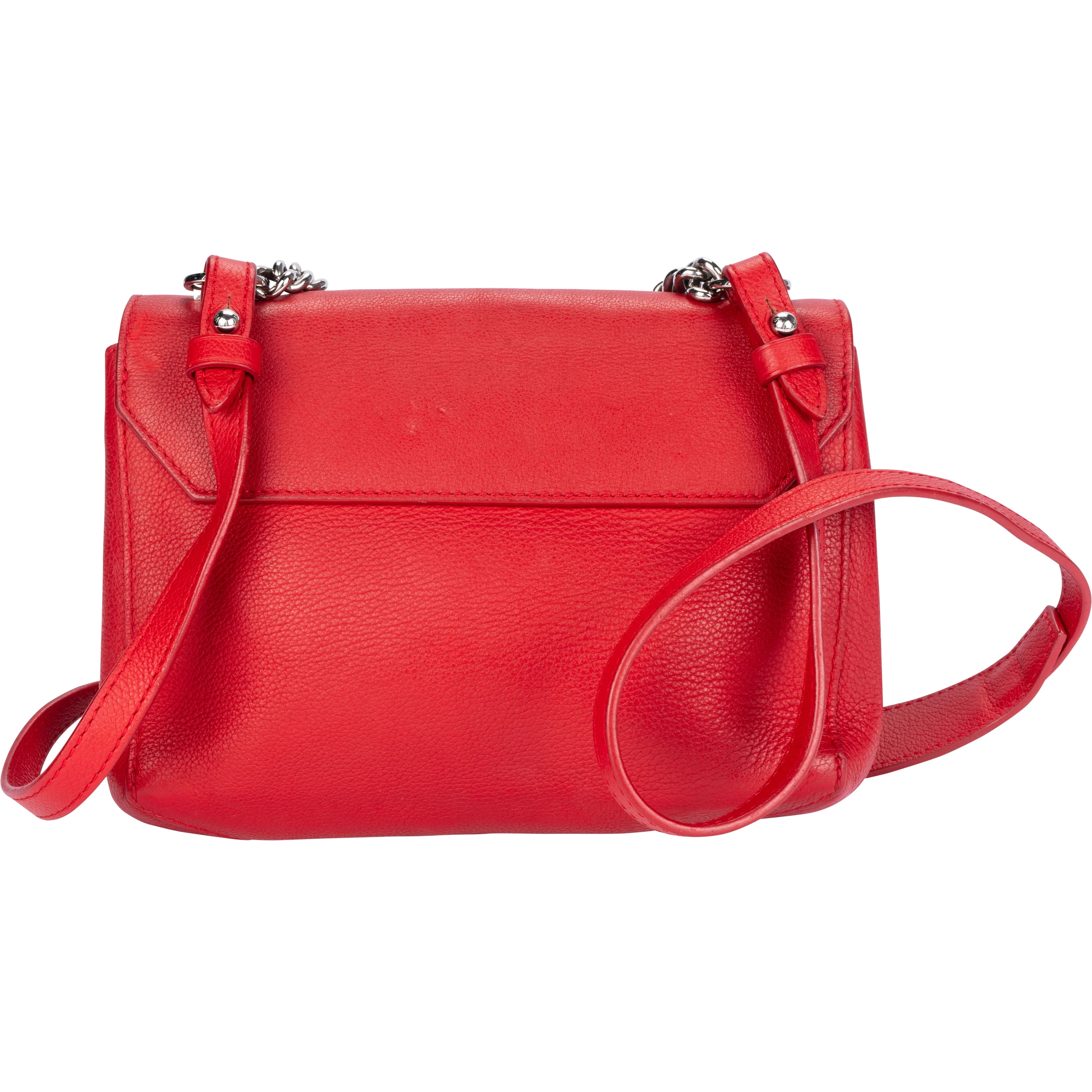 Louis Vuitton Lockme BB Red Leather Crossbody Bag