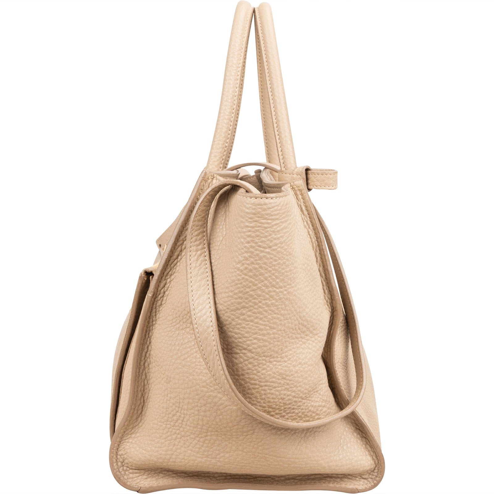 Prada Vitello Daino Leather Twin Pocket Luggage Shopper