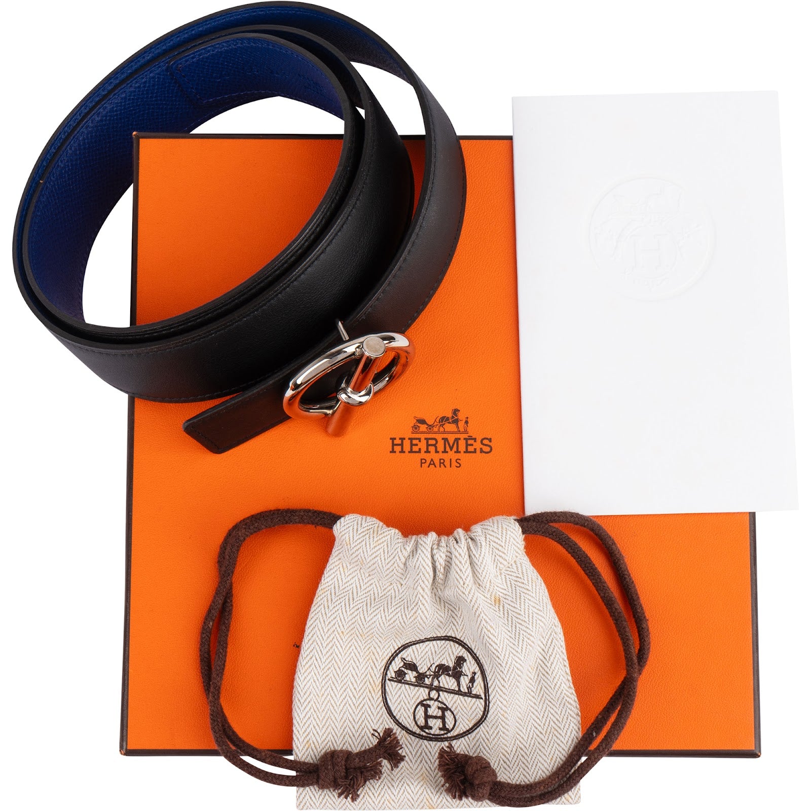 Hermès - Bicolor Reversible Touareg Gürtel (85)