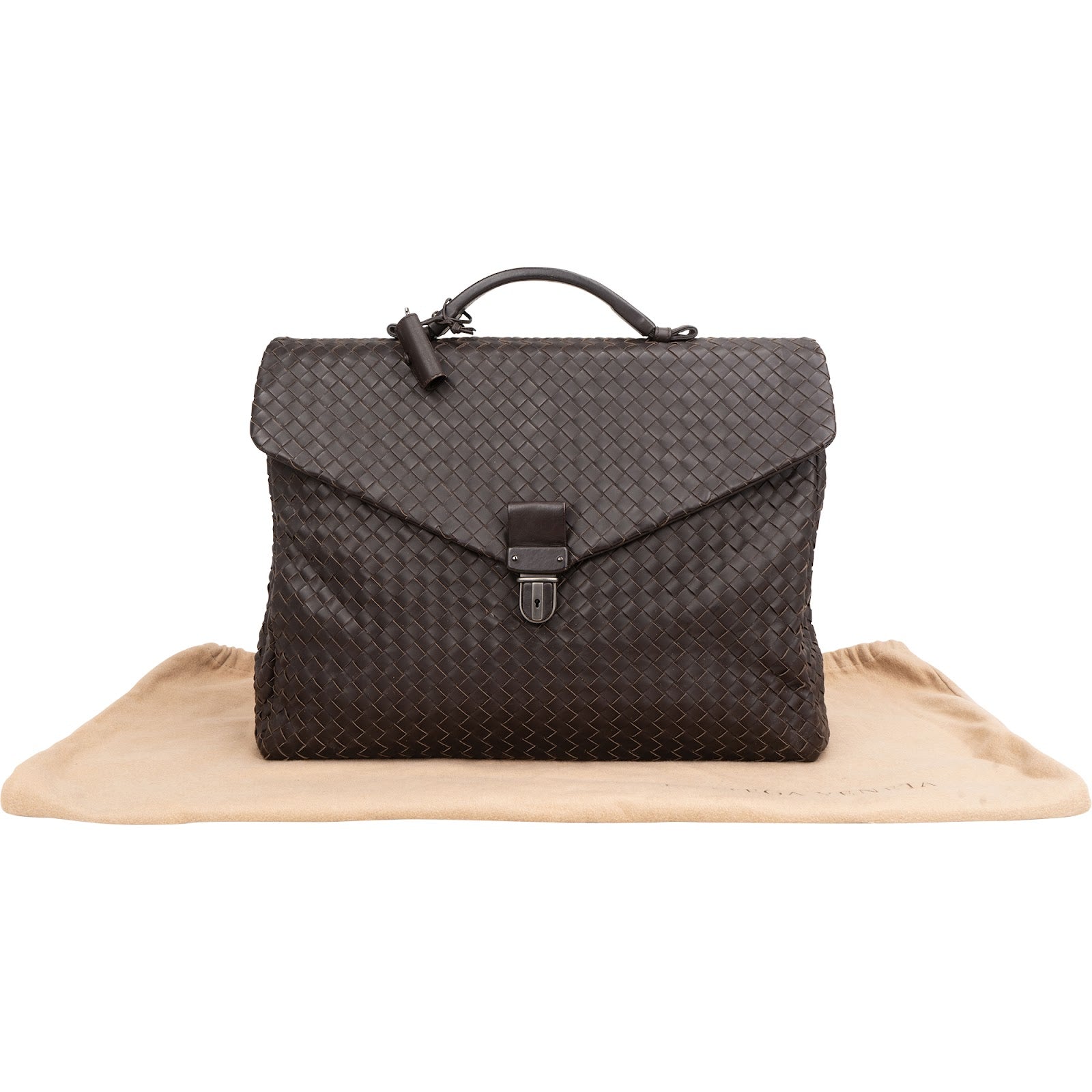 Porte-documents en cuir Intrecciato de Bottega Veneta