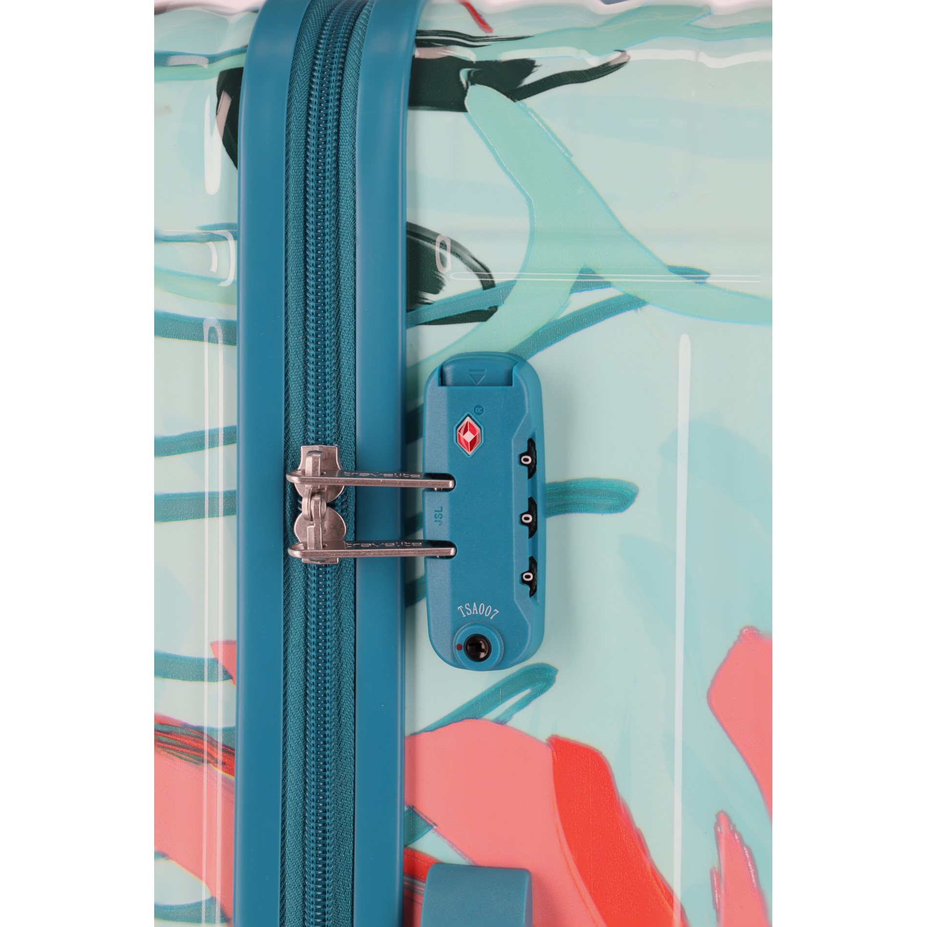 CRUISE Trolley L (77 cm) mit 4 Rollen - Türkise Lilie