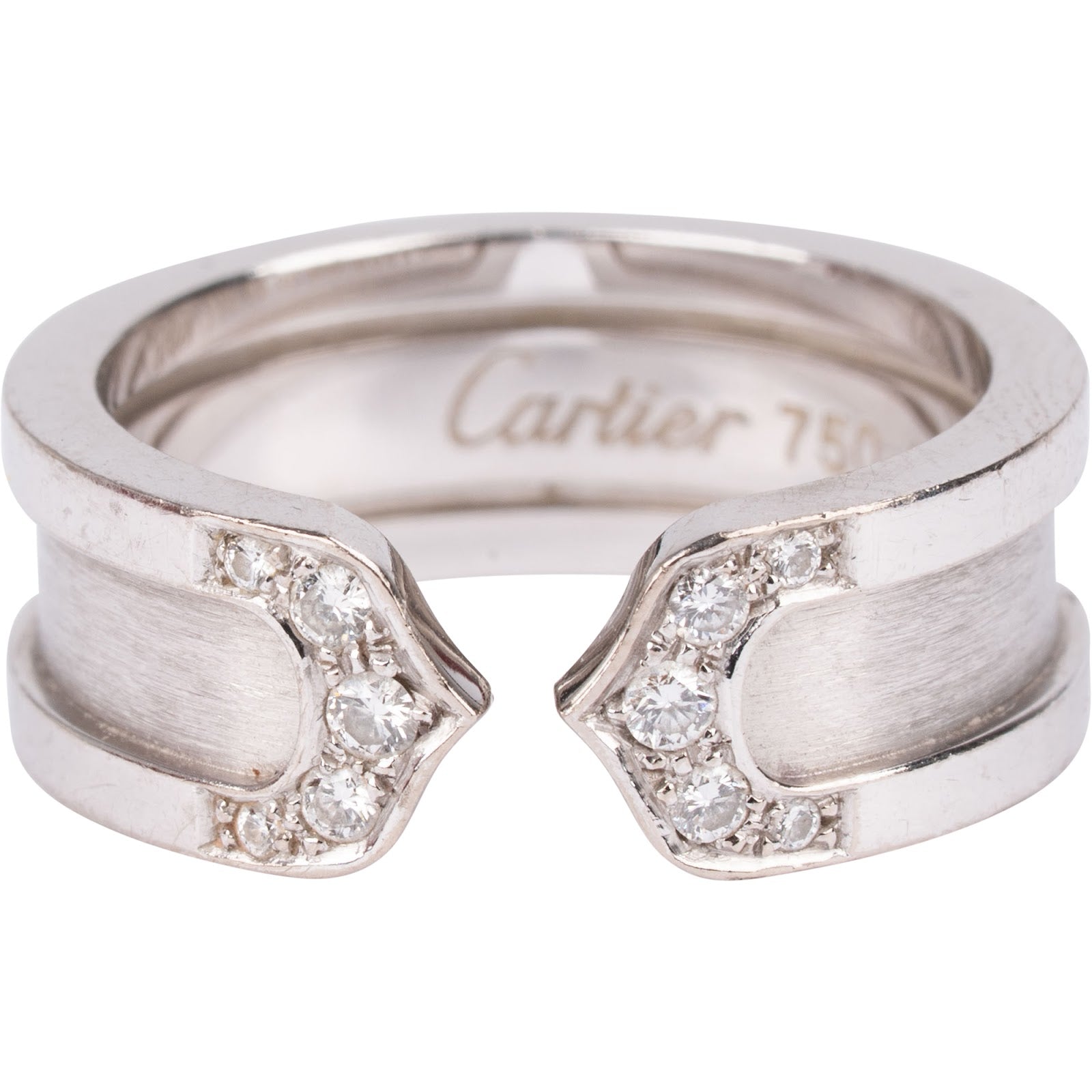 Cartier – Double C2 Decor Diamond Ring