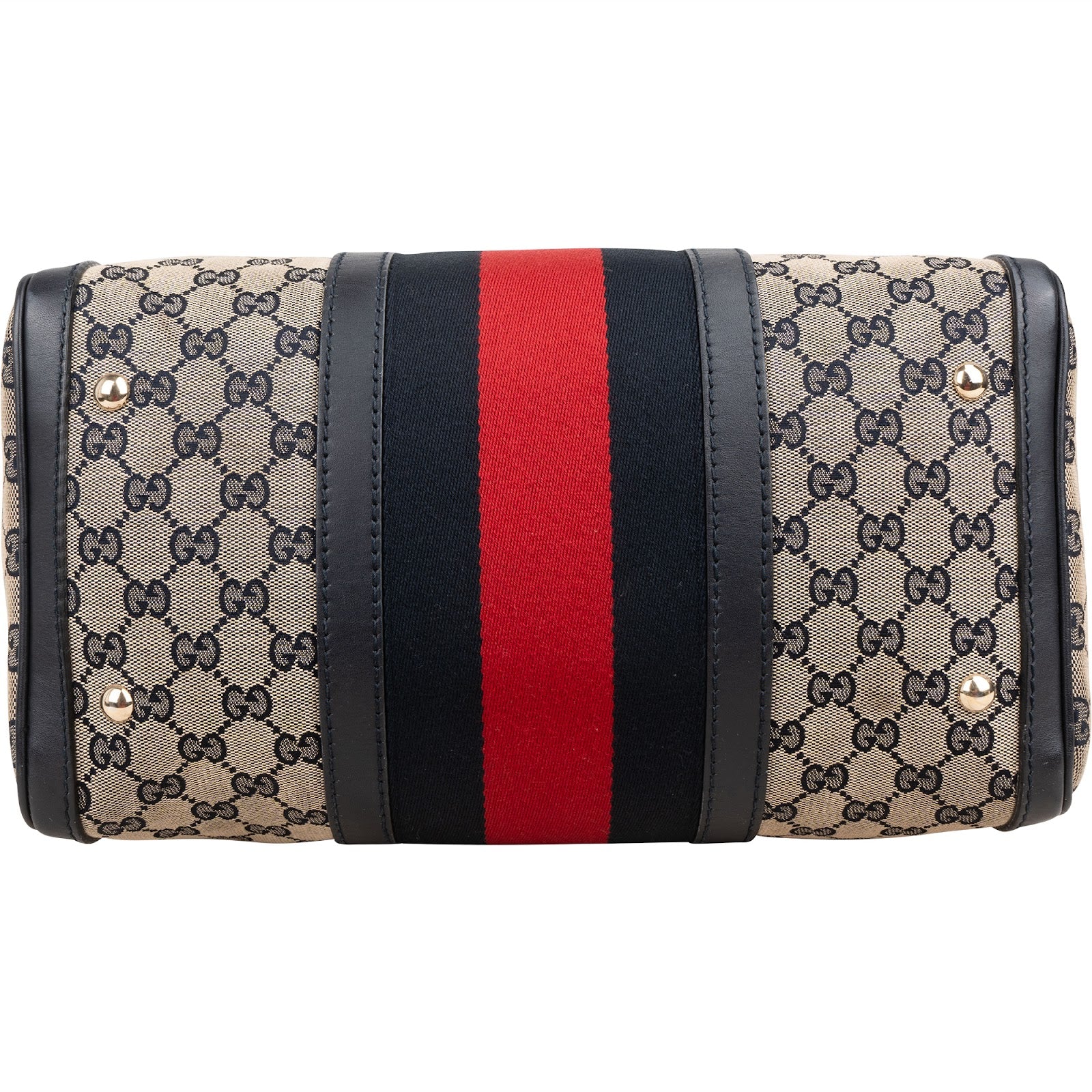 Gucci - Web Stripe Boston Bag 30