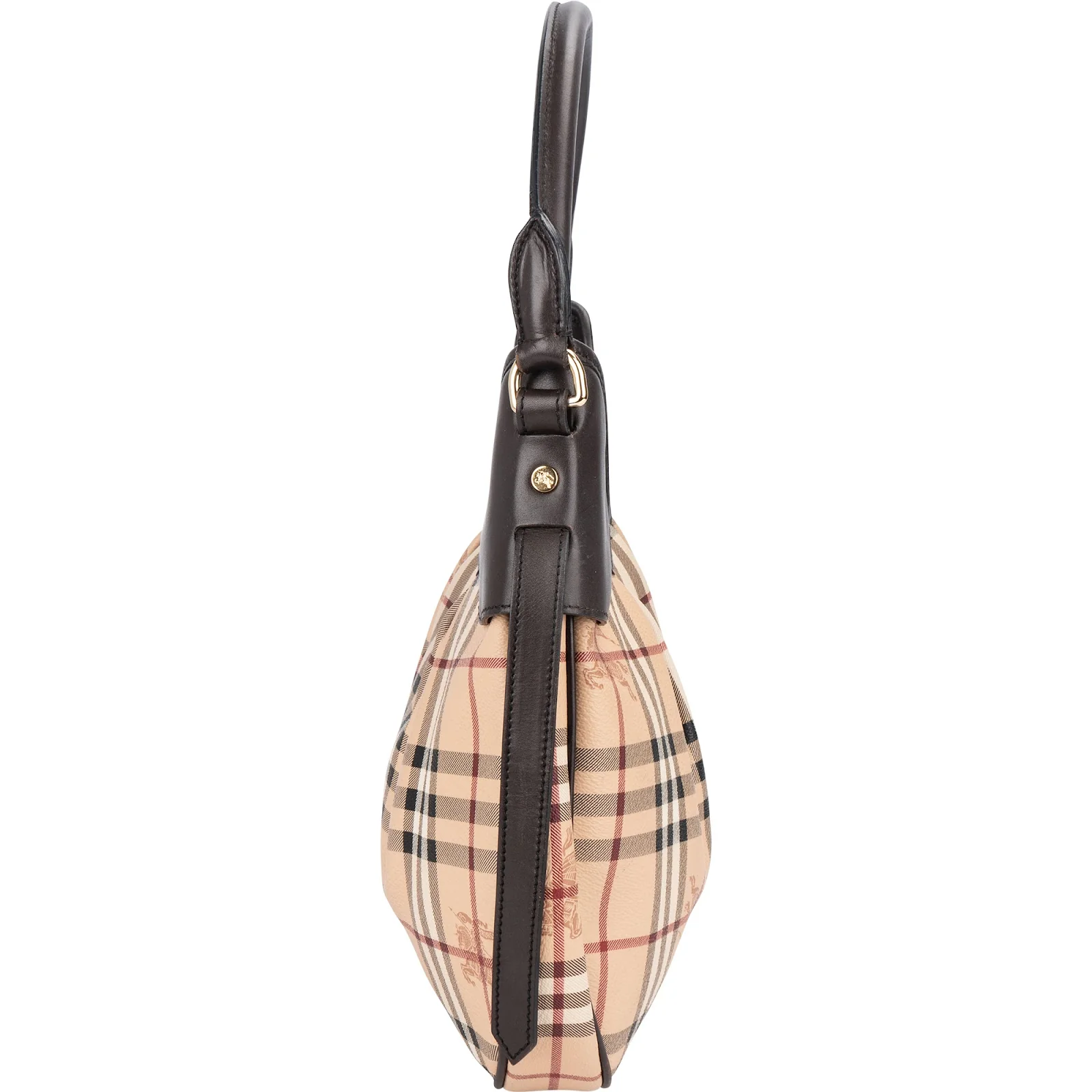 Burberry Haymarket Check Hobo Shoulder Bag