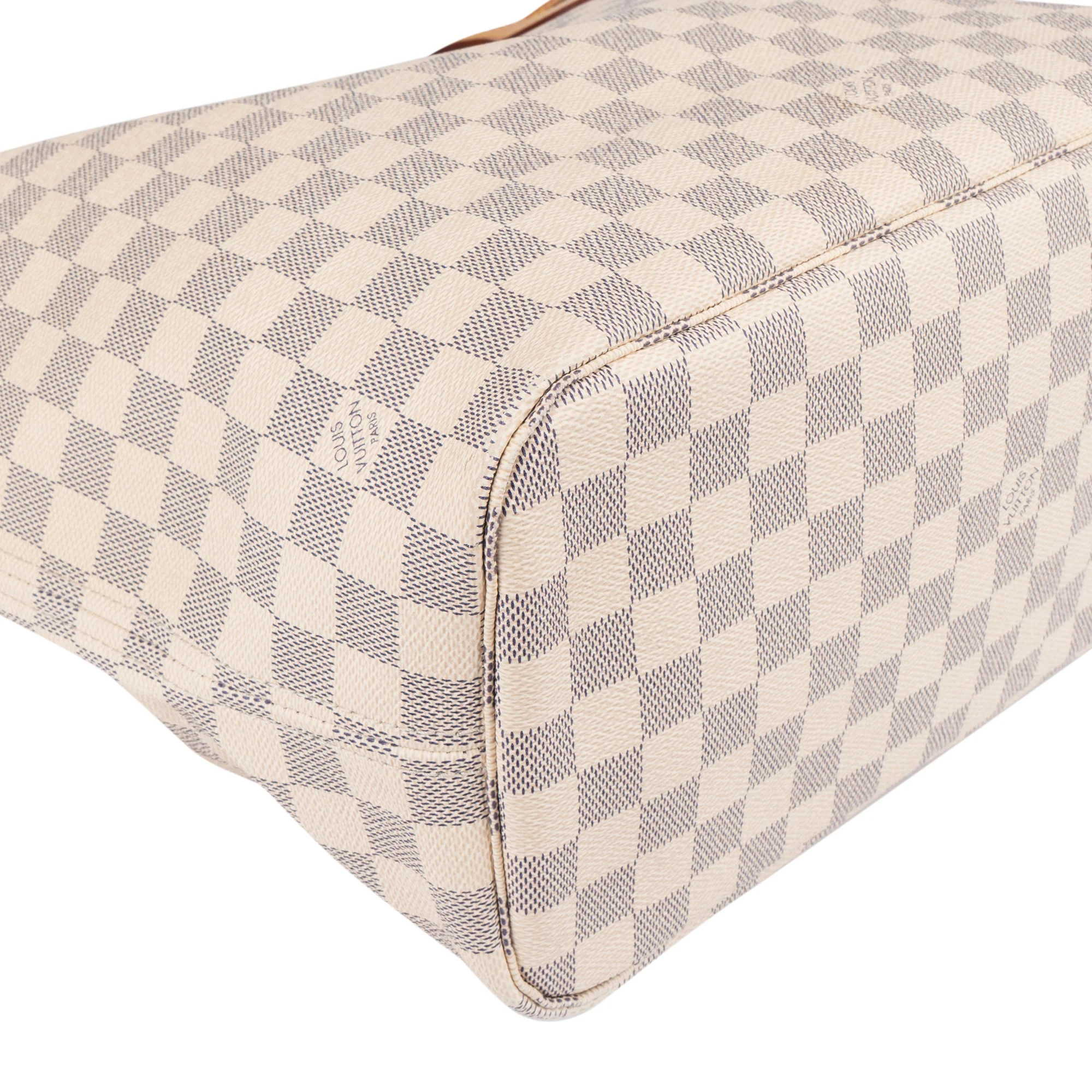 Louis Vuitton Monogram Damier Azur Canvas Neverfull MM Shoulder Bag