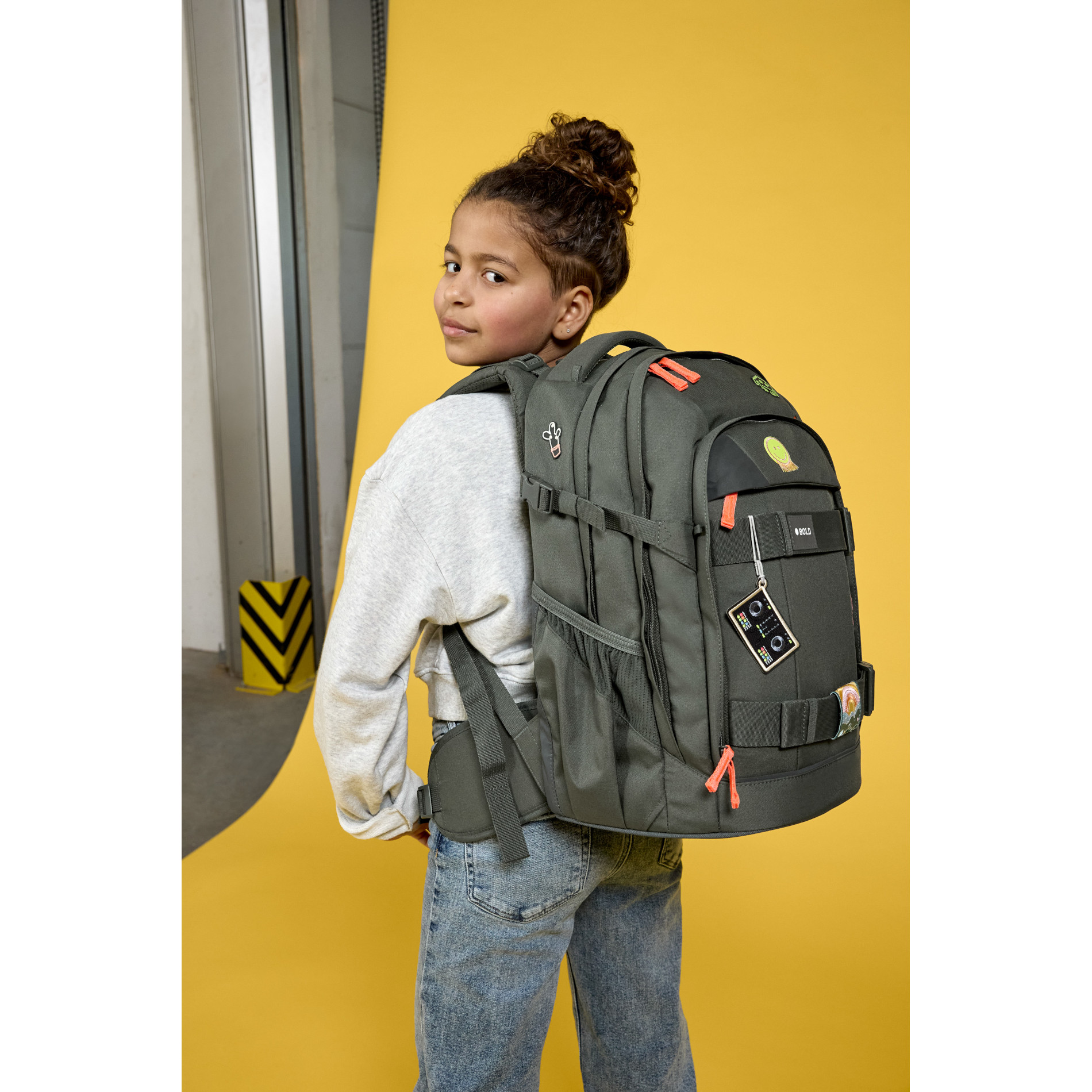 School Backpack Origin Bold - Dark Olive