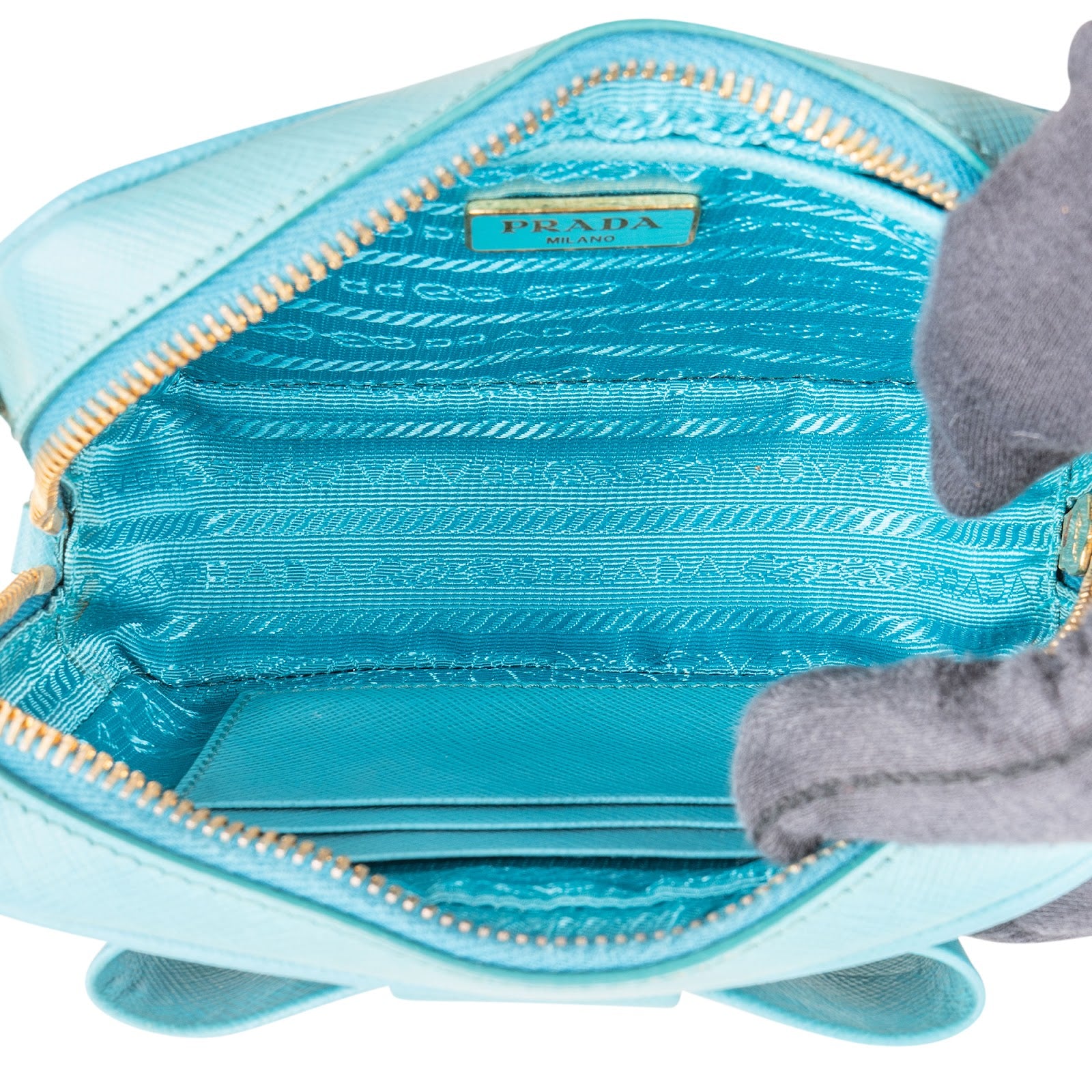 Prada - Fiocco Bow Crossbody Bag