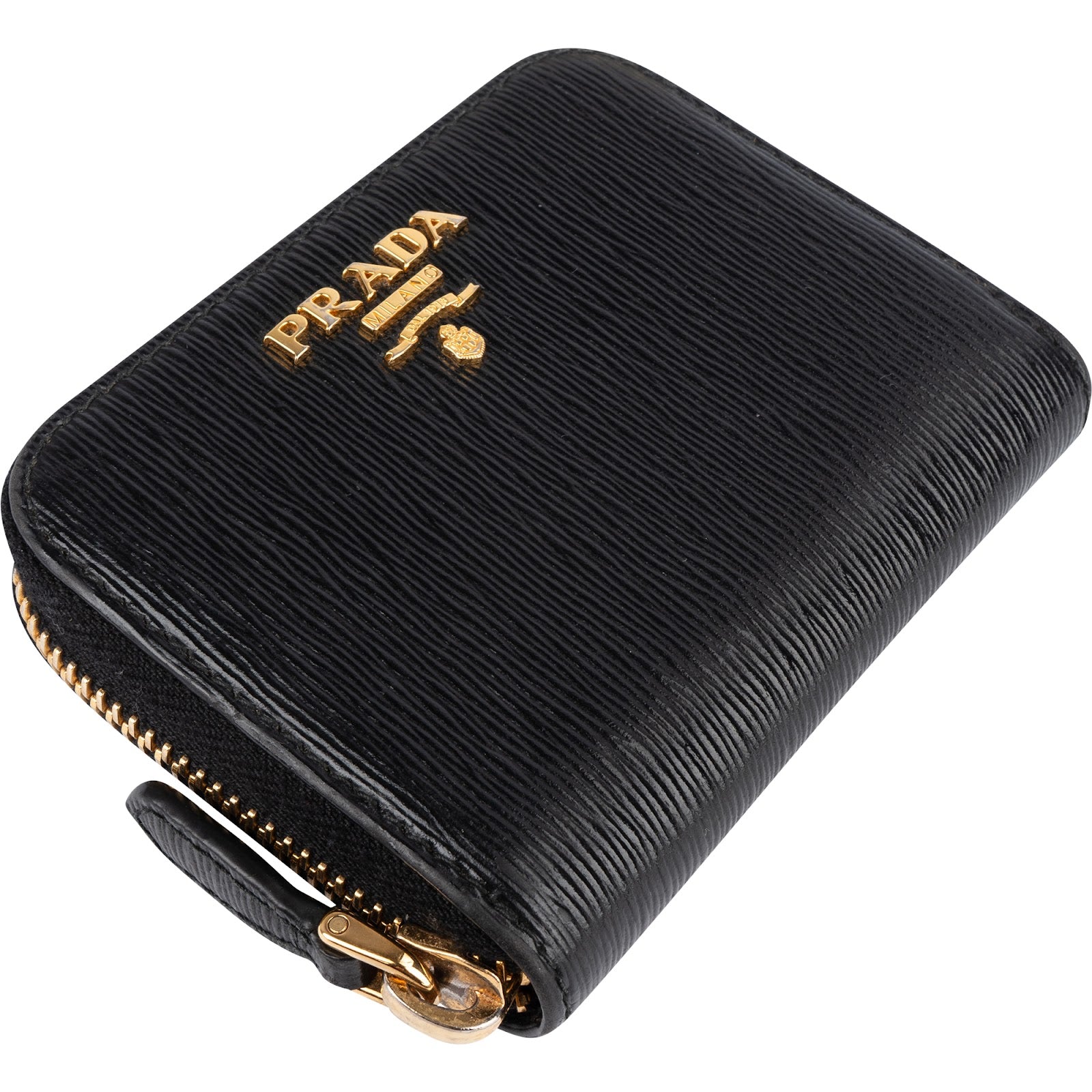 Prada Saffiano Leather Zip-Around Wallet