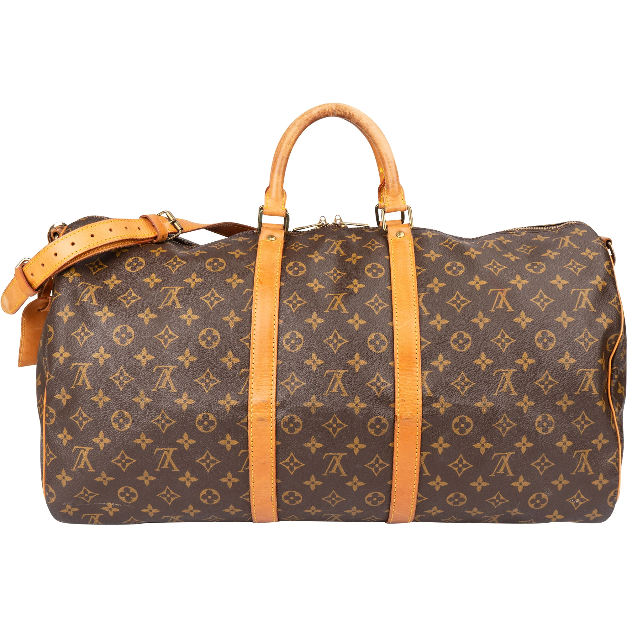 Louis Vuitton Canvas Monogram Keepall 55 Bandouliere