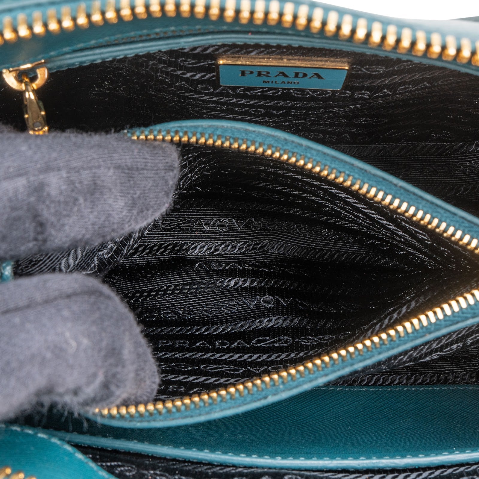 Prada Saffiano Leather Promende Handbag