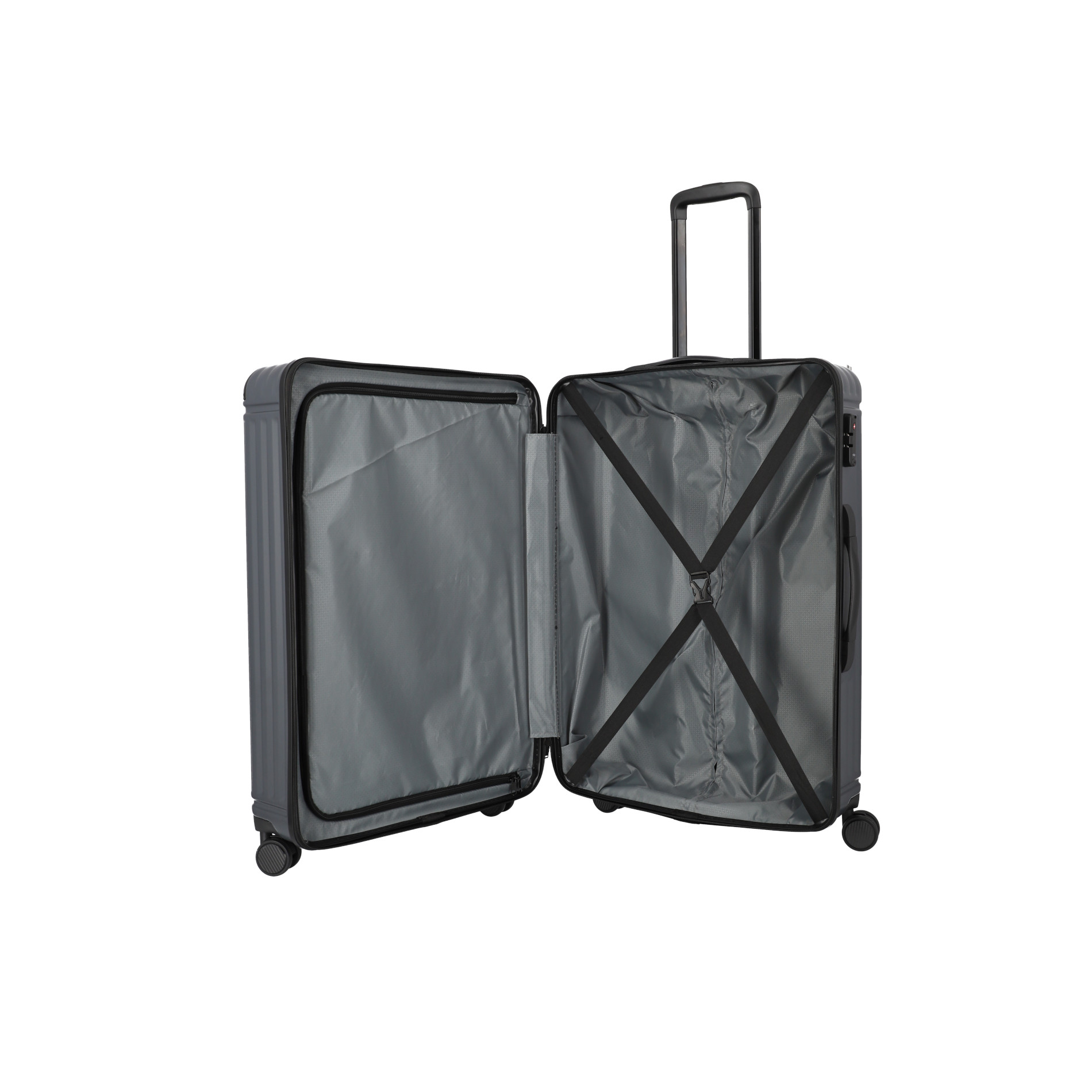 CRUISE Kofferset mit 4 Rollen Gr. L/M - Anthrazit
