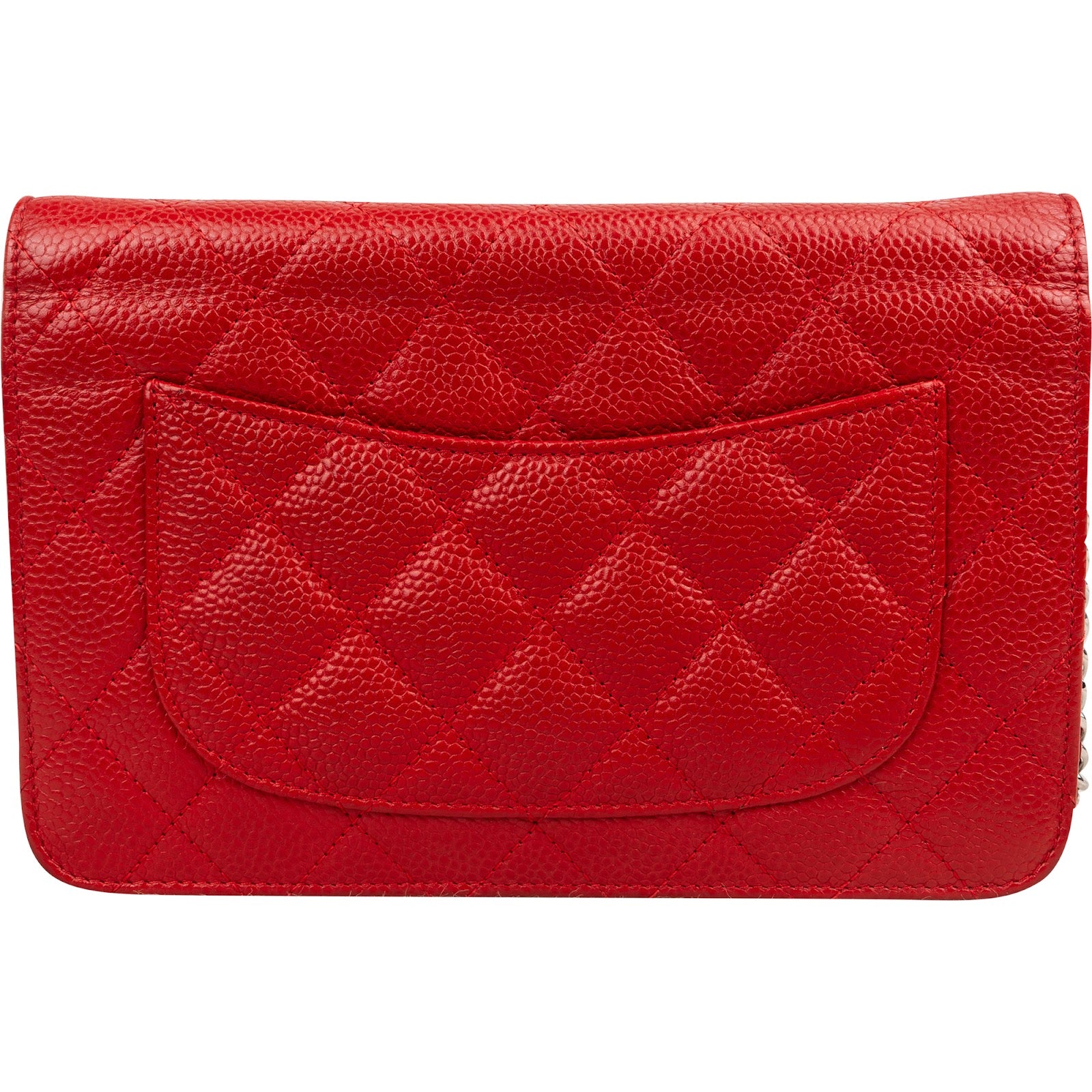 Chanel Quilted Caviar Leather Wallet On Chain Crossbody Bag