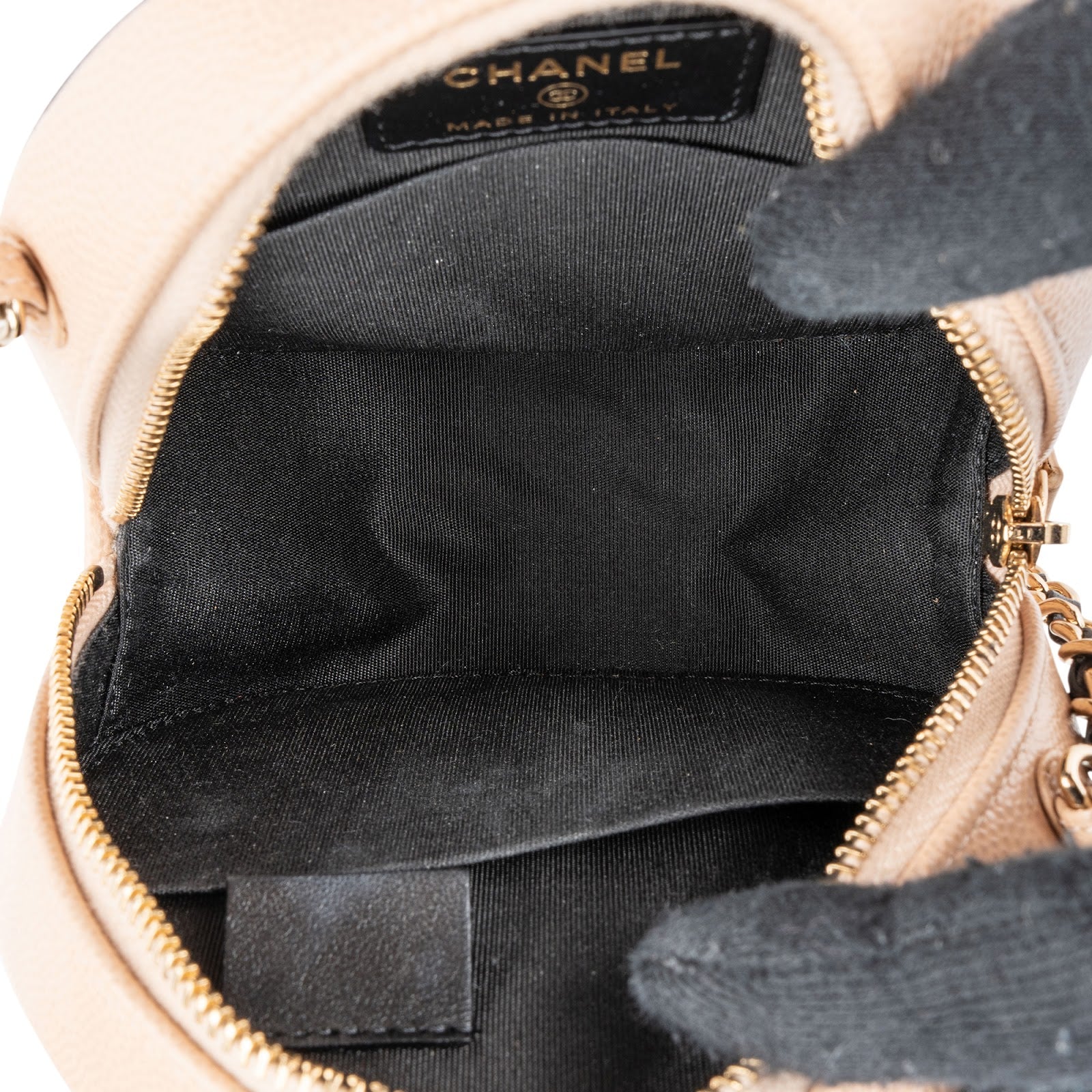 Chanel - CC Filigree Round Crossbody Bag