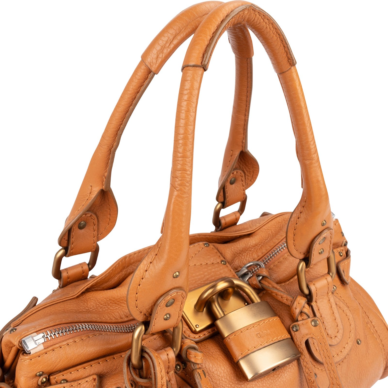 Chloé Grained Leather Paddington Handbag