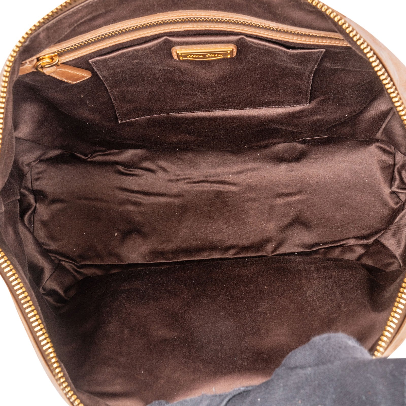 Miu Miu Vitello Lux Leather Satchel Handbag