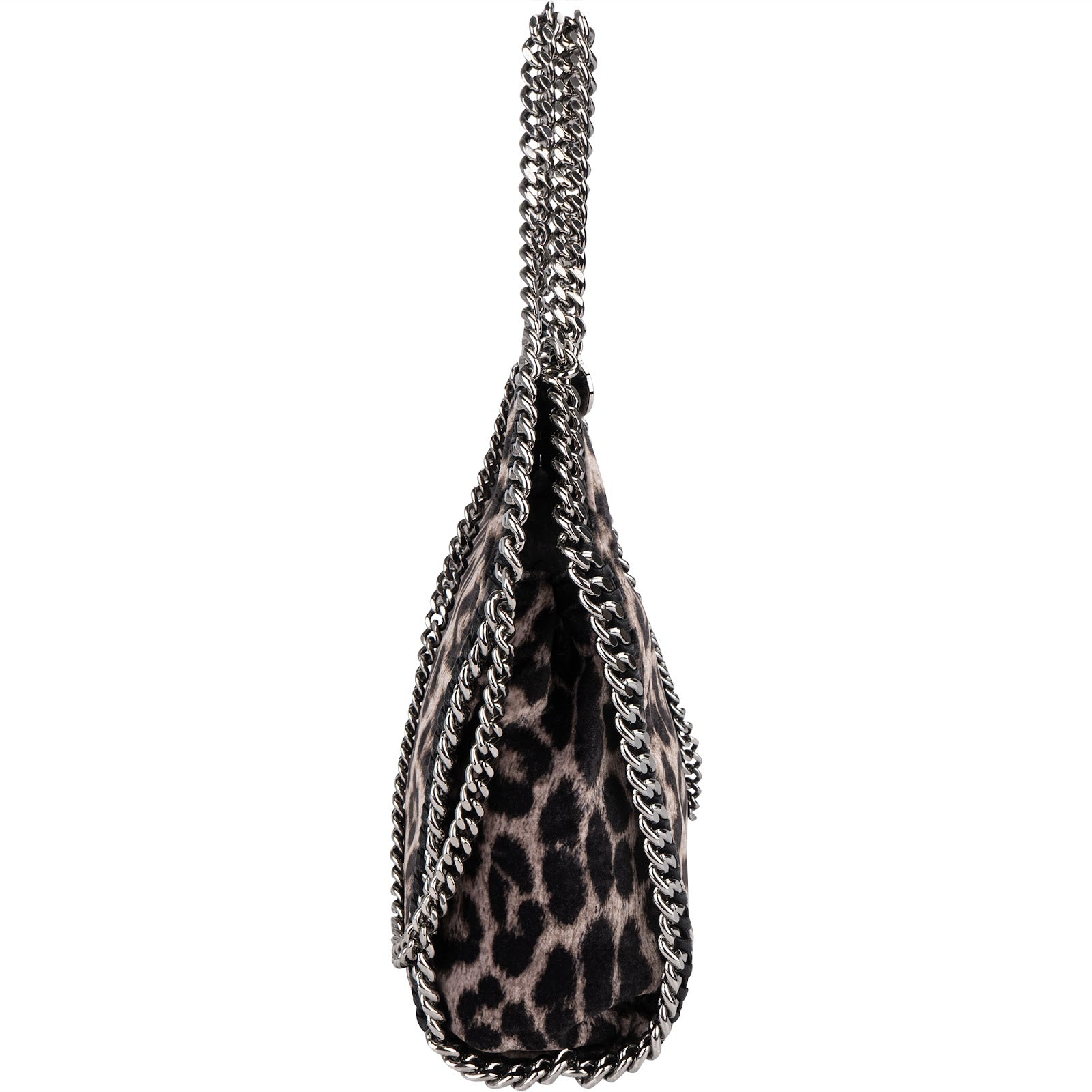 Stella McCartney Leopard Fur Print Falabella Tote Crossbody Handbag