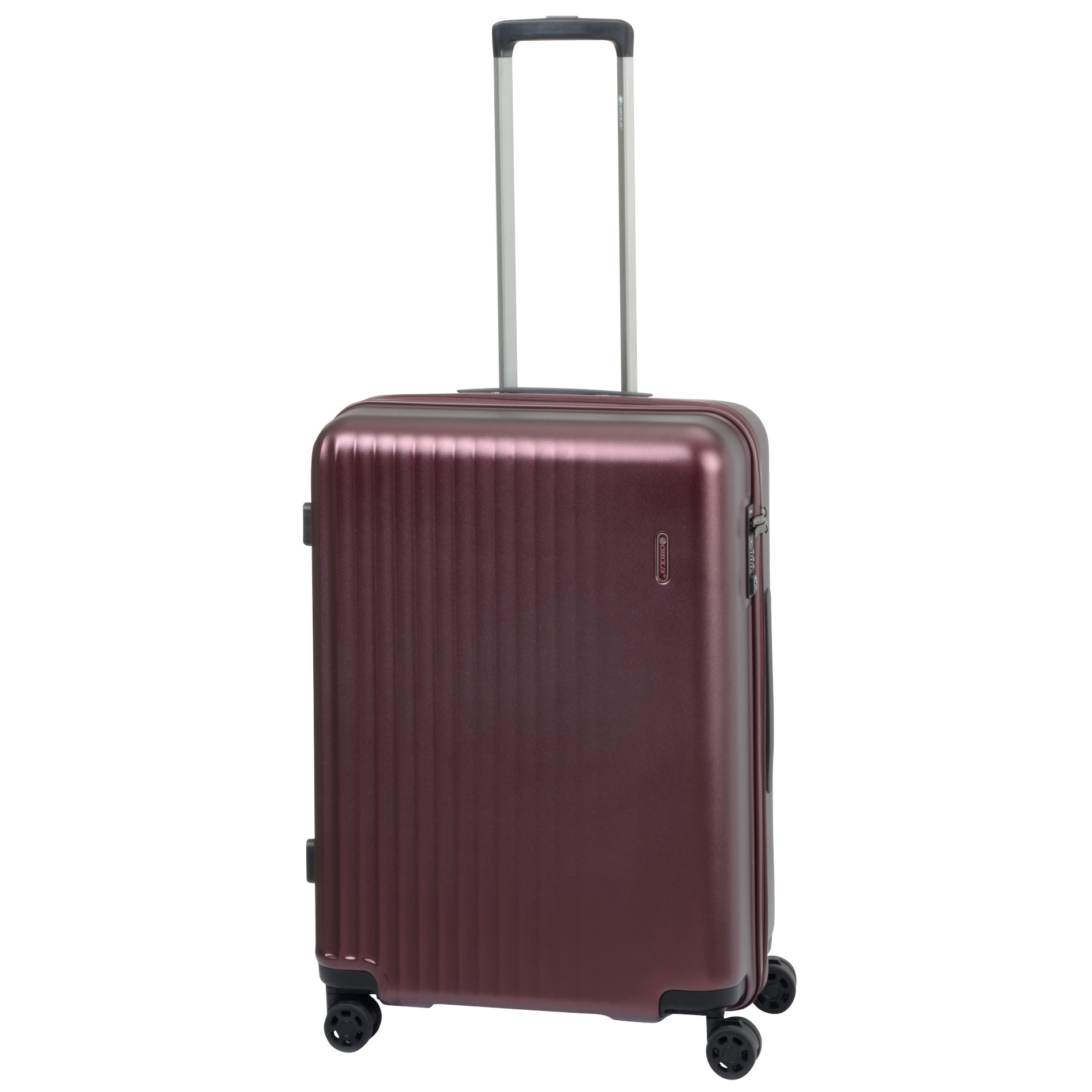 3-piece suitcase set HAMBURG with 4 wheels - red