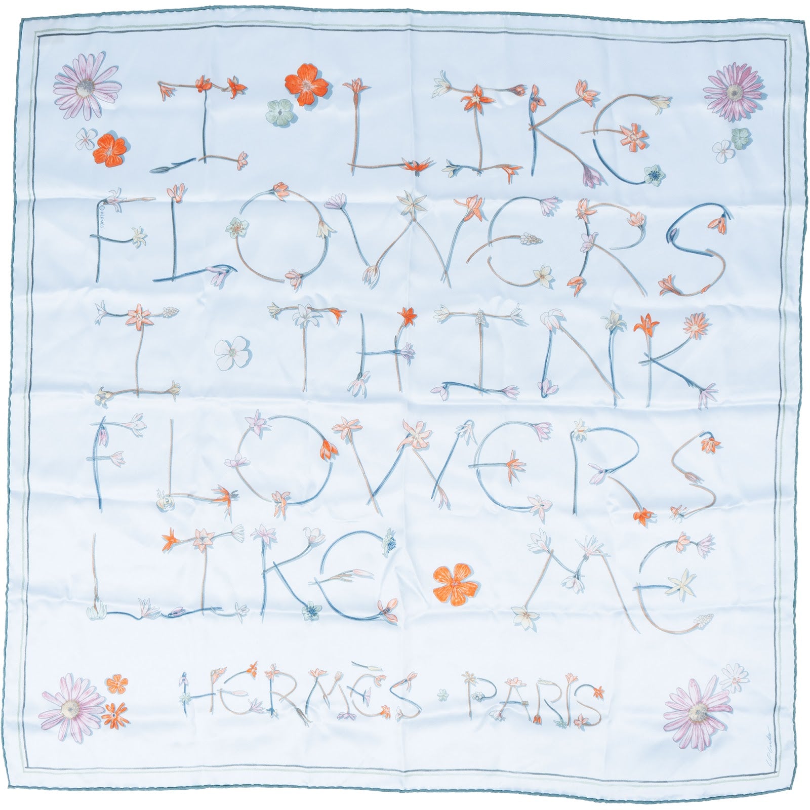 Hermès – I Like Flowers 70 Seidentuch