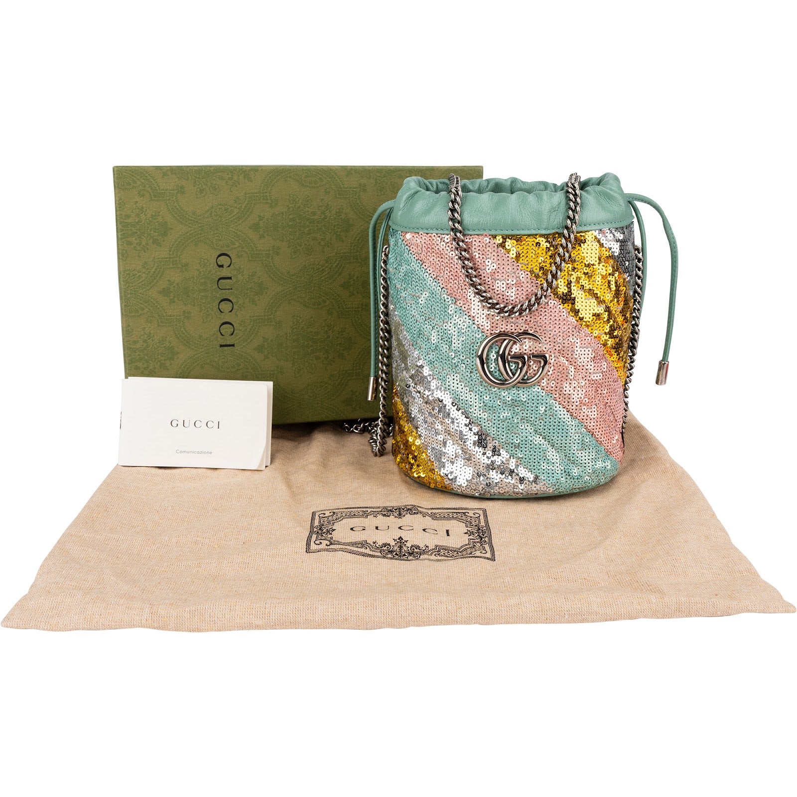 Gucci - Marmont GG Small Bucket Crossbody Bag
