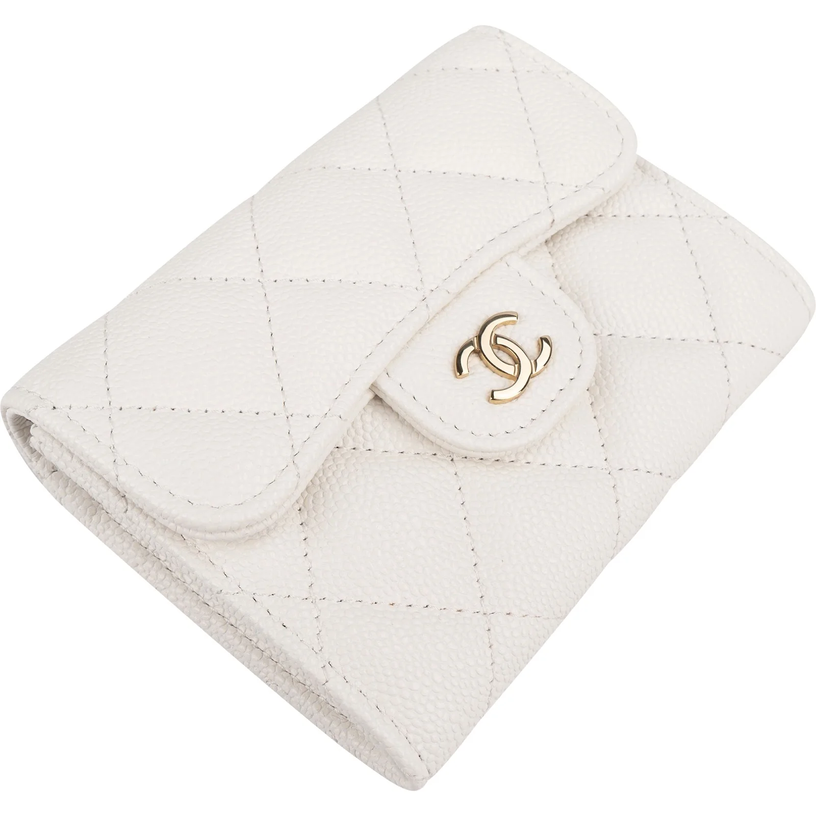 Chanel Quilted Caviar Leather Classic Coin Mini Wallet
